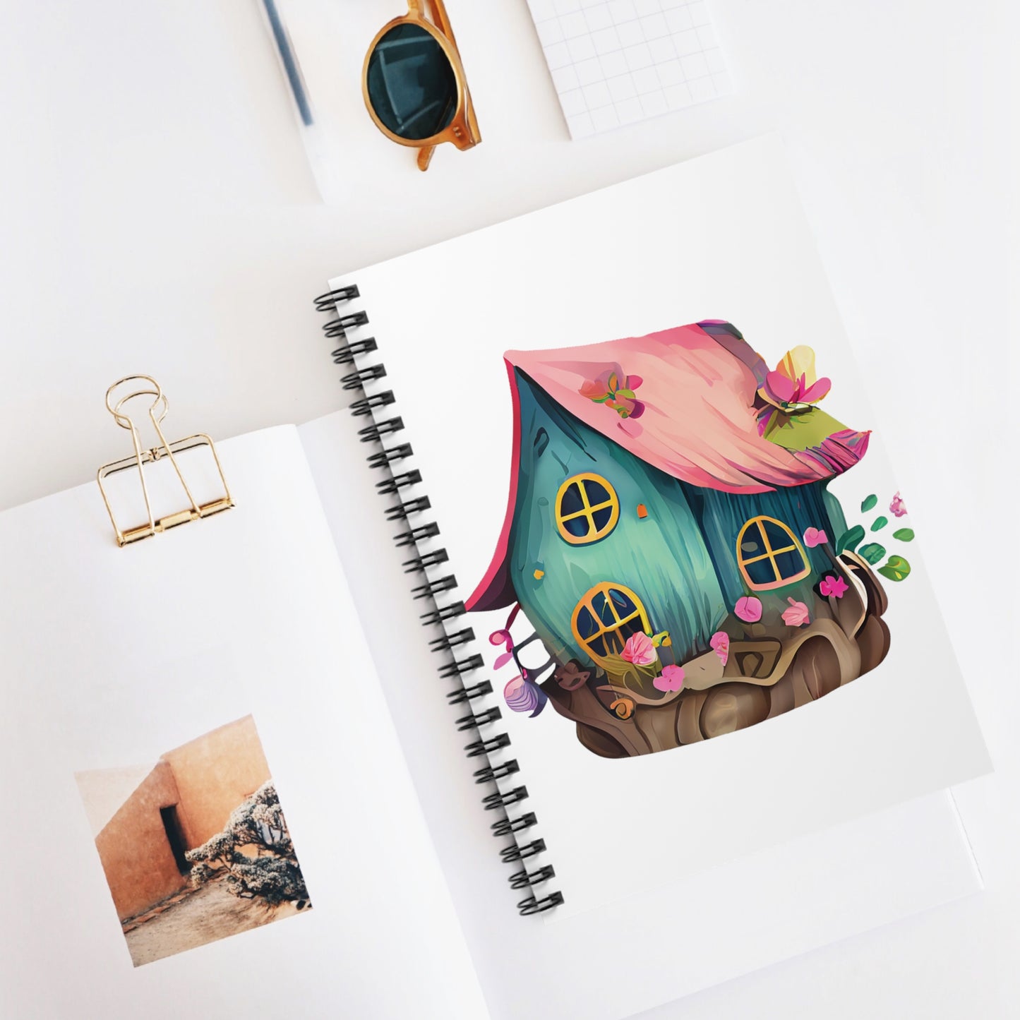 Fairy House: Spiral Notebook - Log Books - Journals - Diaries - and More Custom Printed by TheGlassyLass