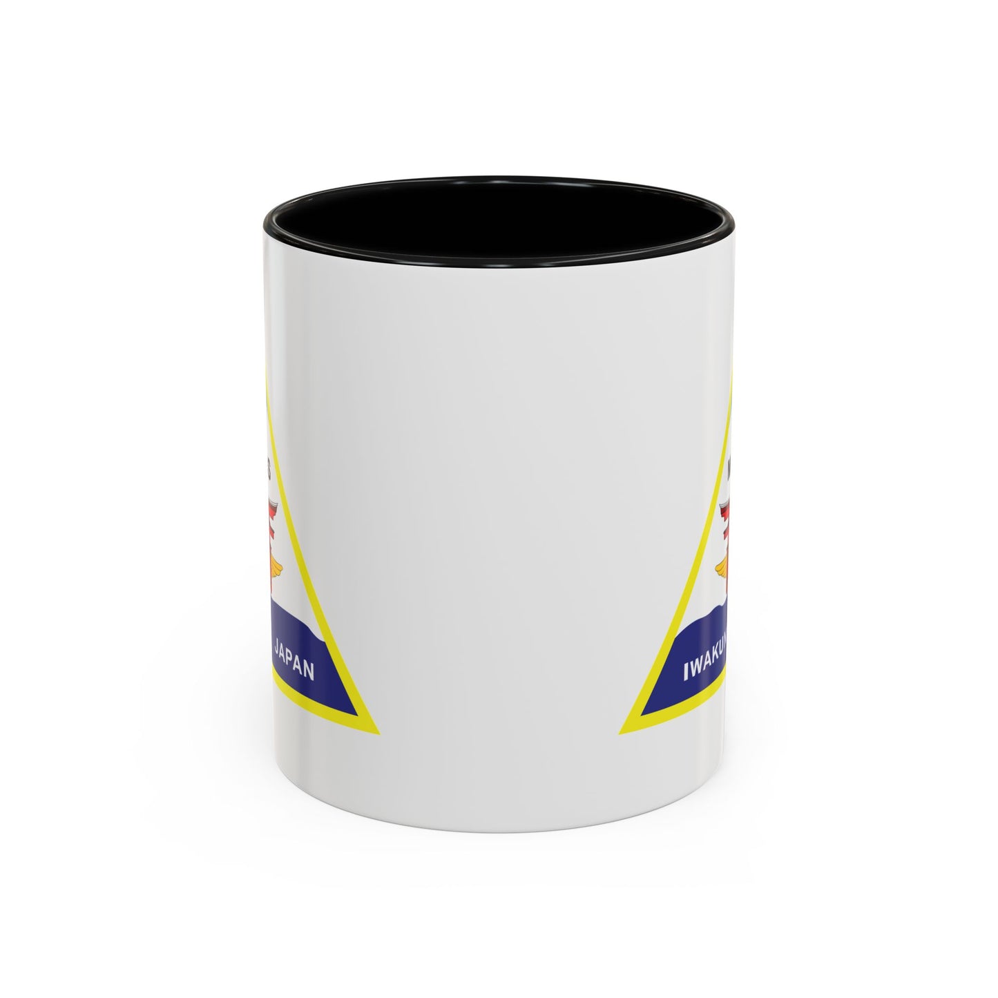 Marine Corps Air Station Iwakuni Japan Coffee Mug - Double Sided Black Accent White Ceramic 11oz by TheGlassyLass.com