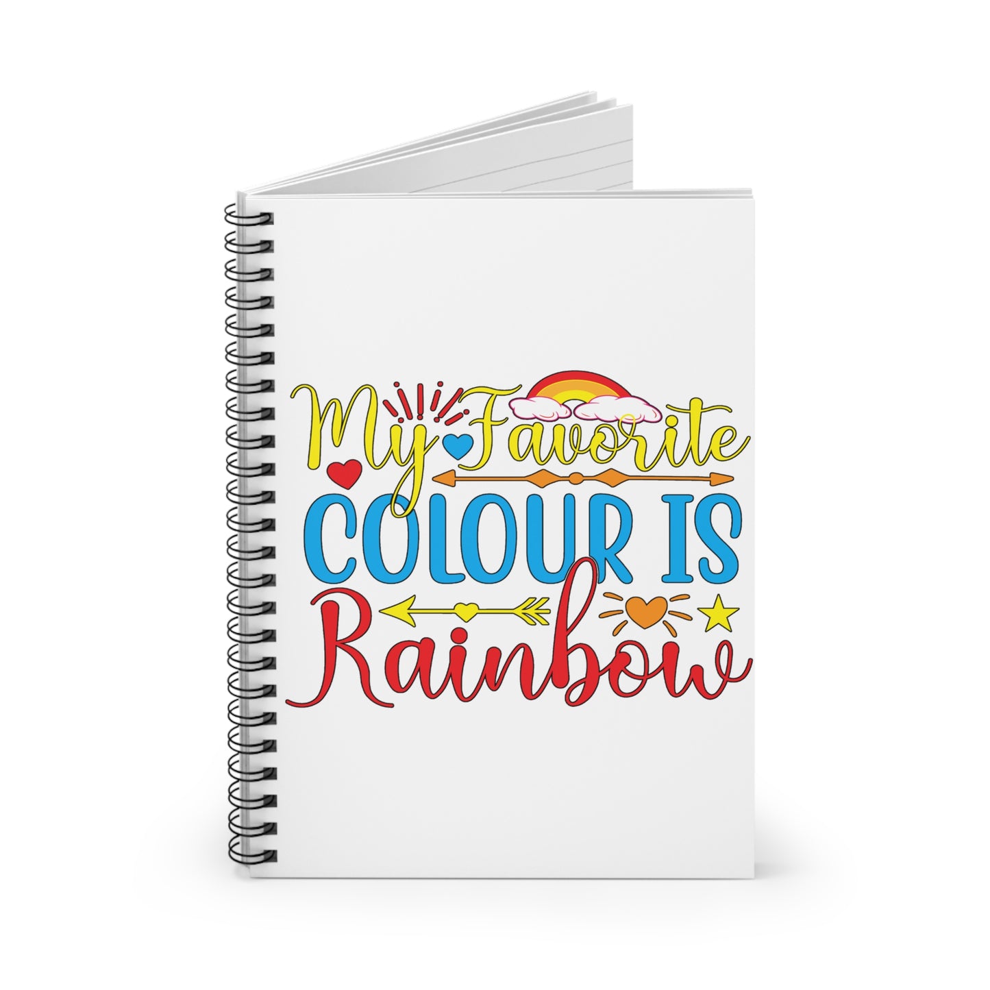 My Favorite Color is Rainbow: Spiral Notebook - Log Books - Journals - Diaries - and More Custom Printed by TheGlassyLass