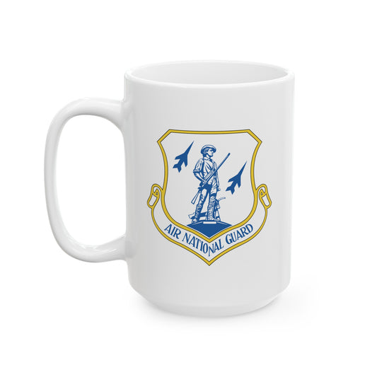 US Air Force Air National Guard - Double Sided White Ceramic Coffee Mug 15oz by TheGlassyLass.com