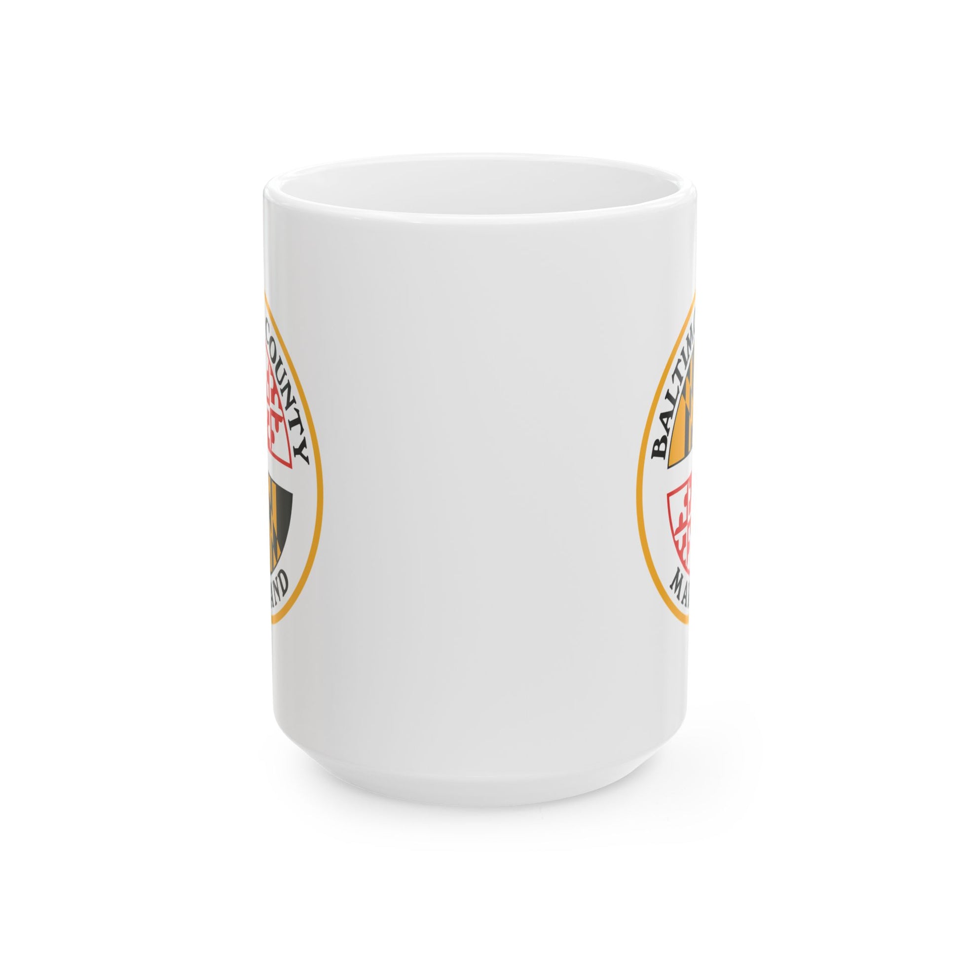 Baltimore County Coffee Mug - Double Sided Print, White Ceramic, 15oz by TheGlassyLass.com