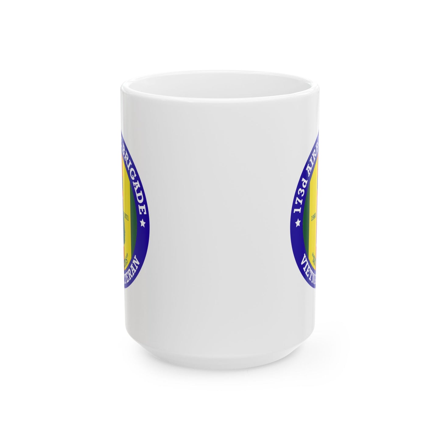173rd Airborne Brigade Seal Coffee Mug - Double Sided Print, White Ceramic, 15oz by TheGlassyLass.com