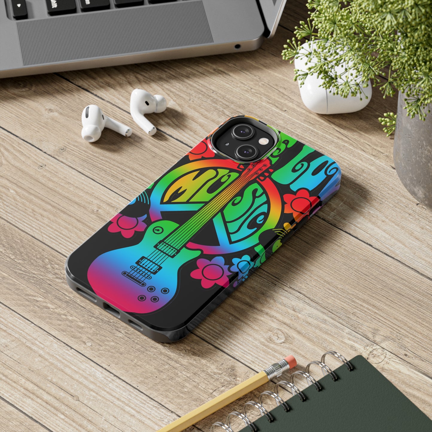 Peace Love and Music: iPhone Tough Case Design - Wireless Charging - Superior Protection - Original Designs by TheGlassyLass.com