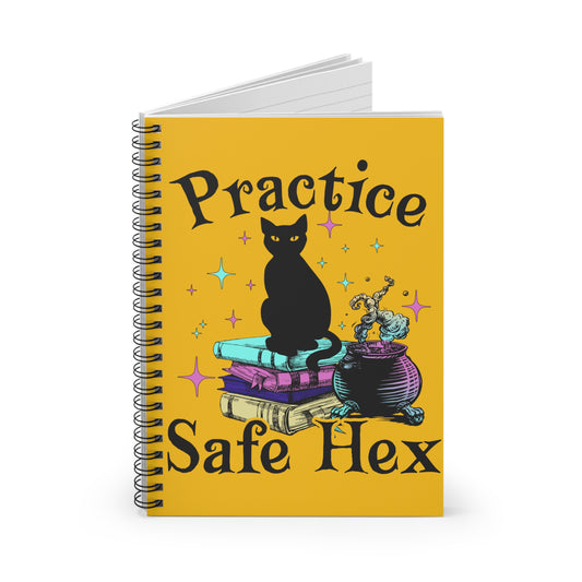 Practice Safe Hex: Spiral Notebook - Log Books - Journals - Diaries - and More Custom Printed by TheGlassyLass.com