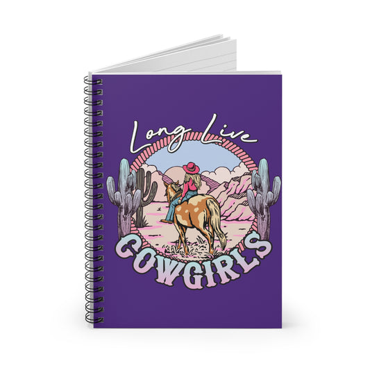 Long Live Cowgirls: Spiral Notebook - Log Books - Journals - Diaries - and More Custom Printed by TheGlassyLass