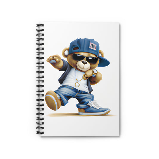 Teddy Rapper: Spiral Notebook - Log Books - Journals - Diaries - and More Custom Printed by TheGlassyLass.com