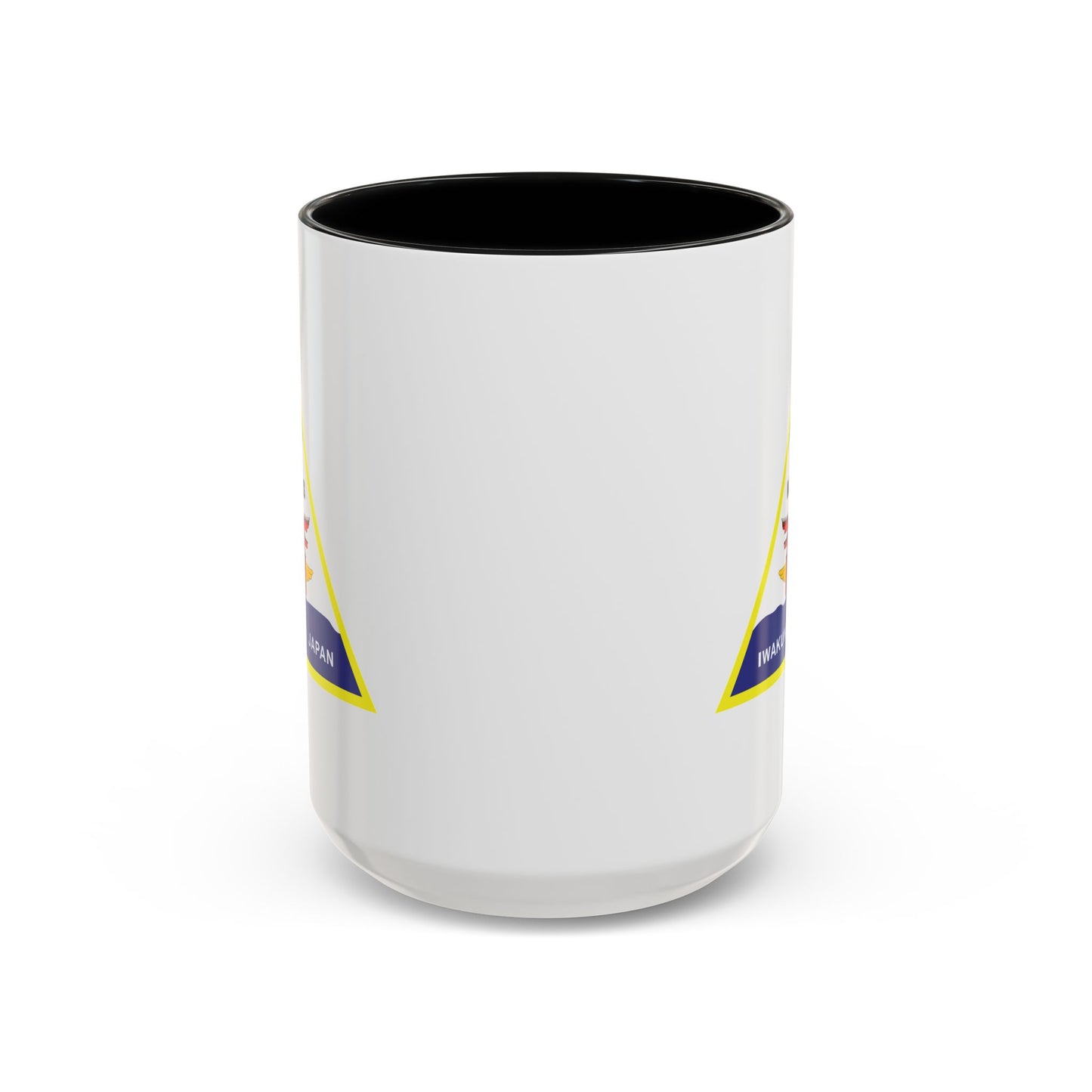 Marine Corps Air Station Iwakuni Japan Coffee Mug - Double Sided Black Accent White Ceramic 15oz by TheGlassyLass.com