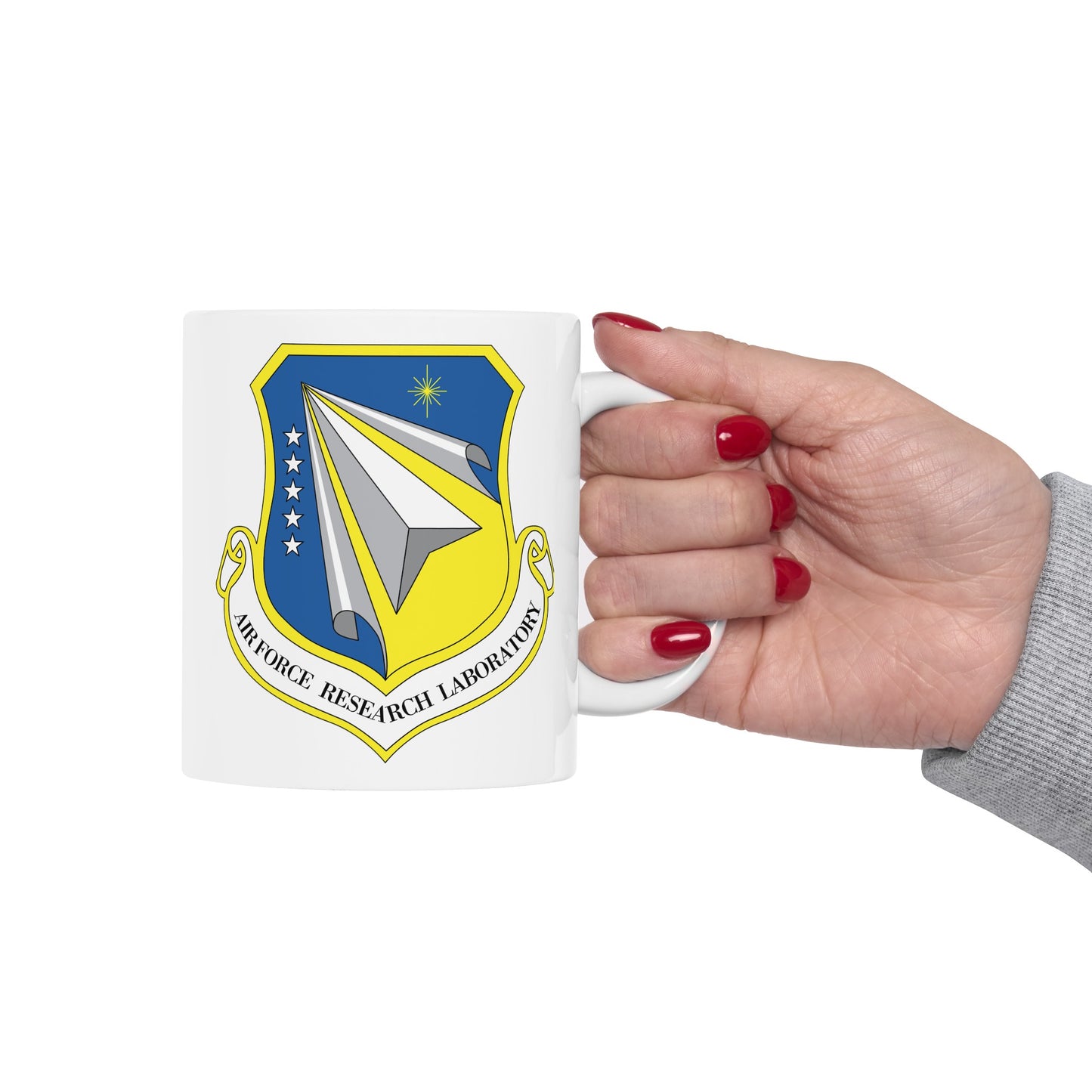 Air Force Research Laboratory - Double Sided White Ceramic Coffee Mug 11oz by TheGlassyLass.com