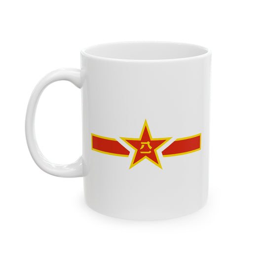 People's Republic of China Air Force Roundel - Double Sided White Ceramic Coffee Mug 11oz by TheGlassyLass.com