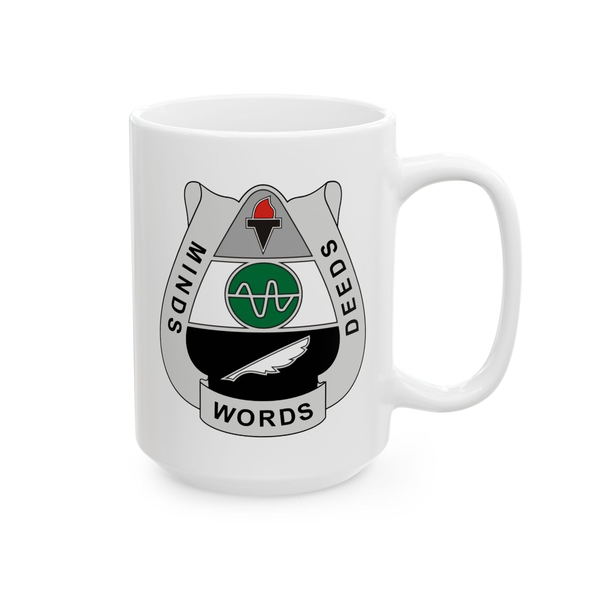 Army 2nd PsyOp Coffee Mug - Double Sided White Ceramic 15oz by TheGlassyLass.com