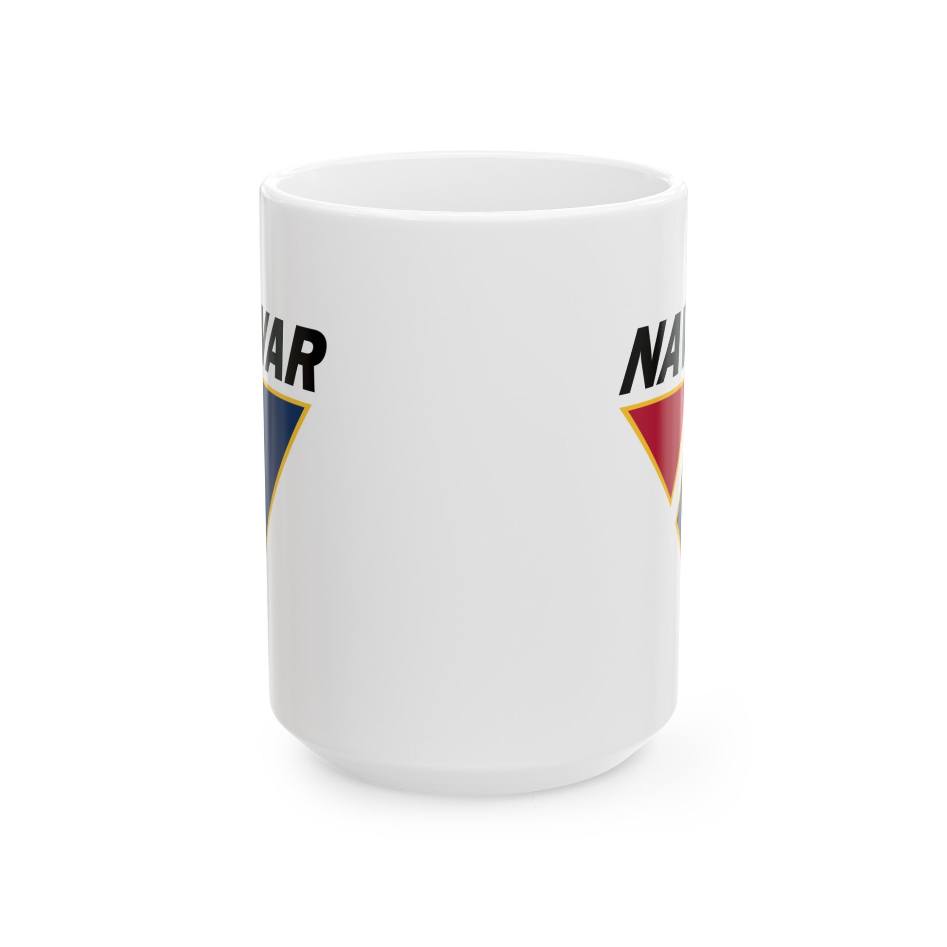 US Navy NAVWAR Coffee Mug - Double Sided Print White Ceramic 15oz by TheGlassyLass.com