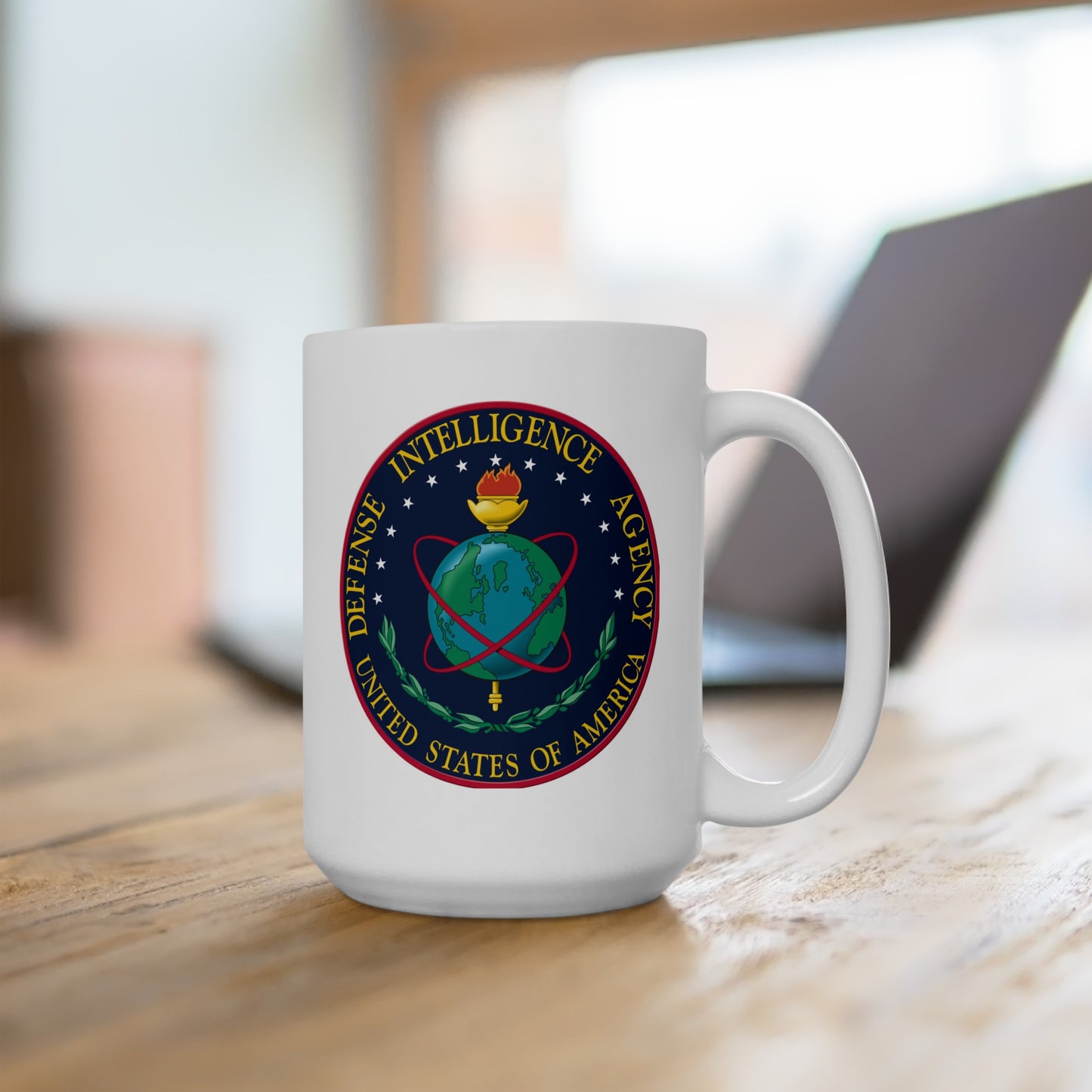 US Defense Intelligence Agency Coffee Mug - Double Sided White Ceramic 15oz by TheGlassyLass.com