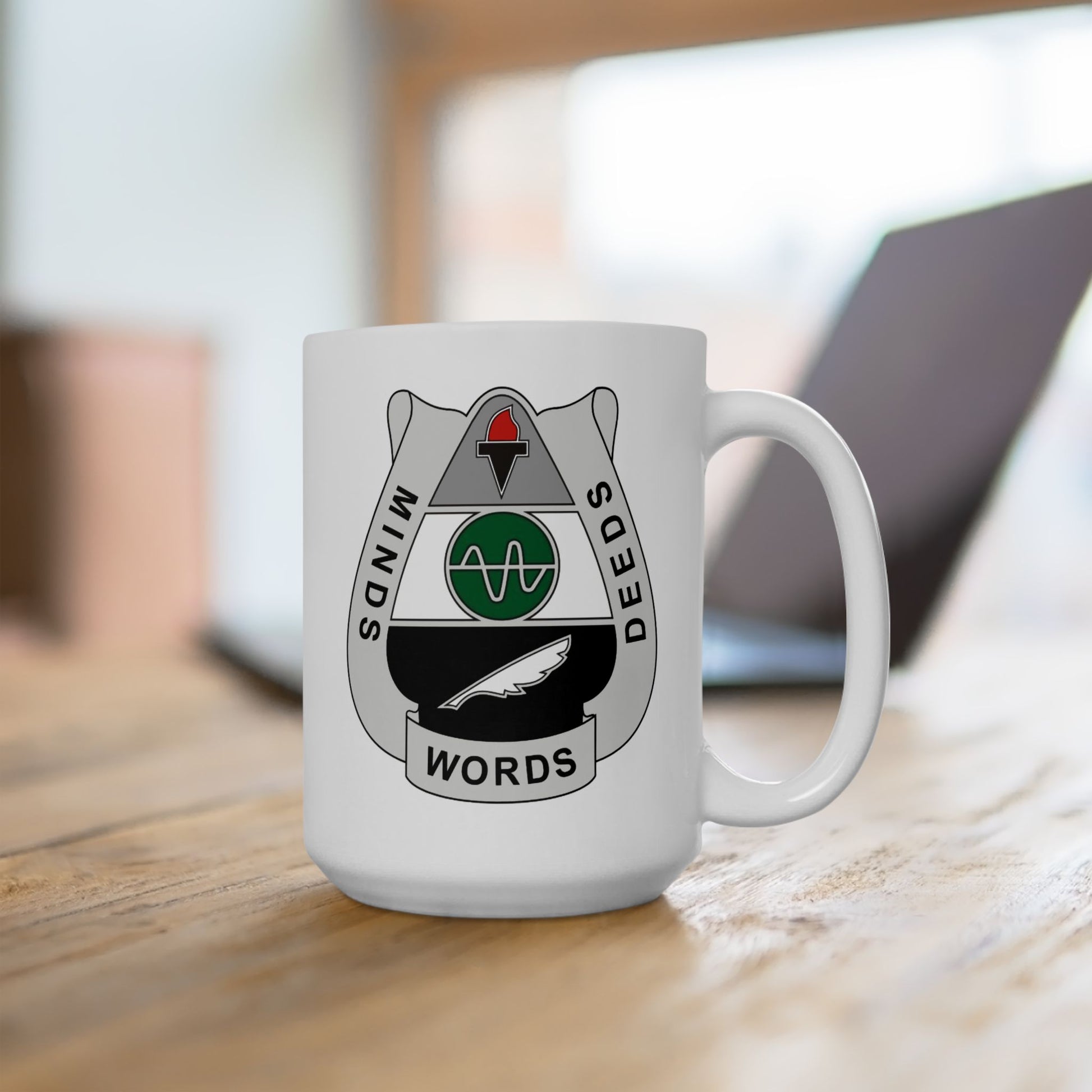 Army 2nd PsyOp Coffee Mug - Double Sided White Ceramic 15oz by TheGlassyLass.com