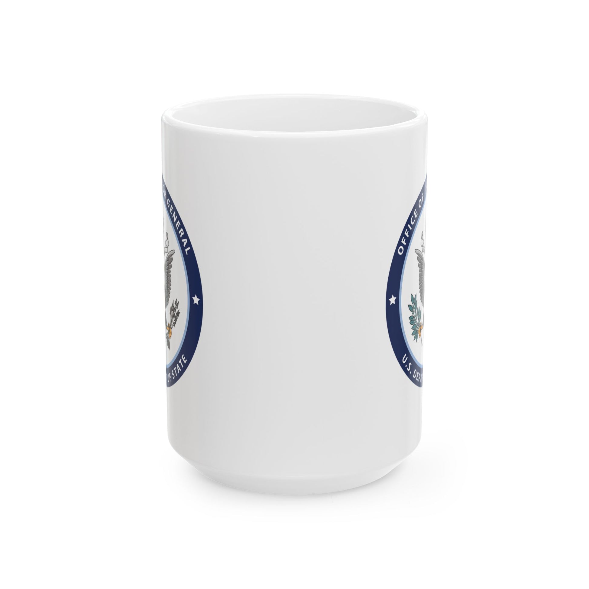 Office of Inspector General Seal Coffee Mug - Double Sided Print, White Ceramic, 15oz by TheGlassyLass.com