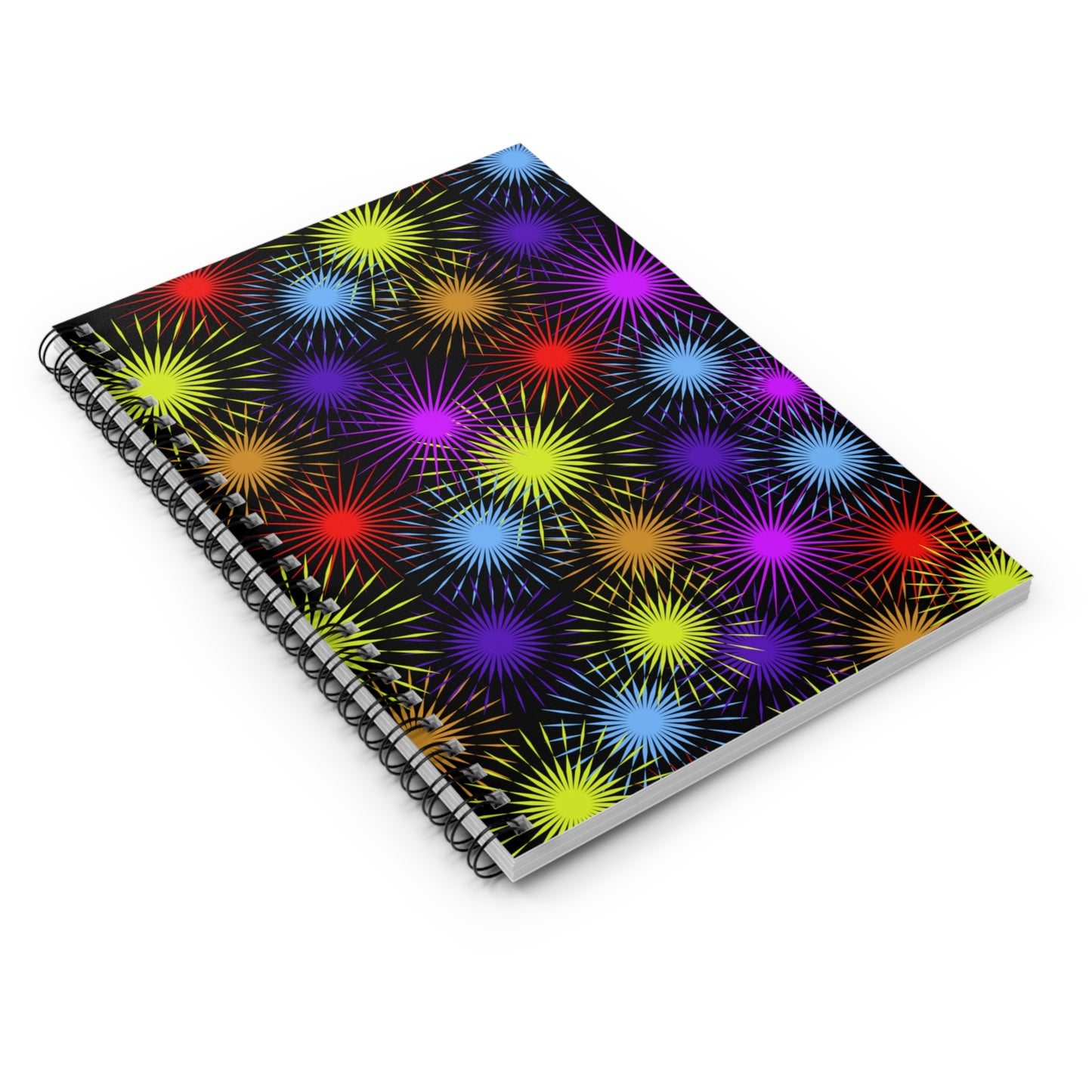 Starburst Fireworks: Spiral Notebook - Log Books - Journals - Diaries - and More Custom Printed by TheGlassyLass