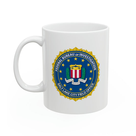 The FBI Salt Lake City Field Office Coffee Mug Custom Printed by TheGlassyLass.com