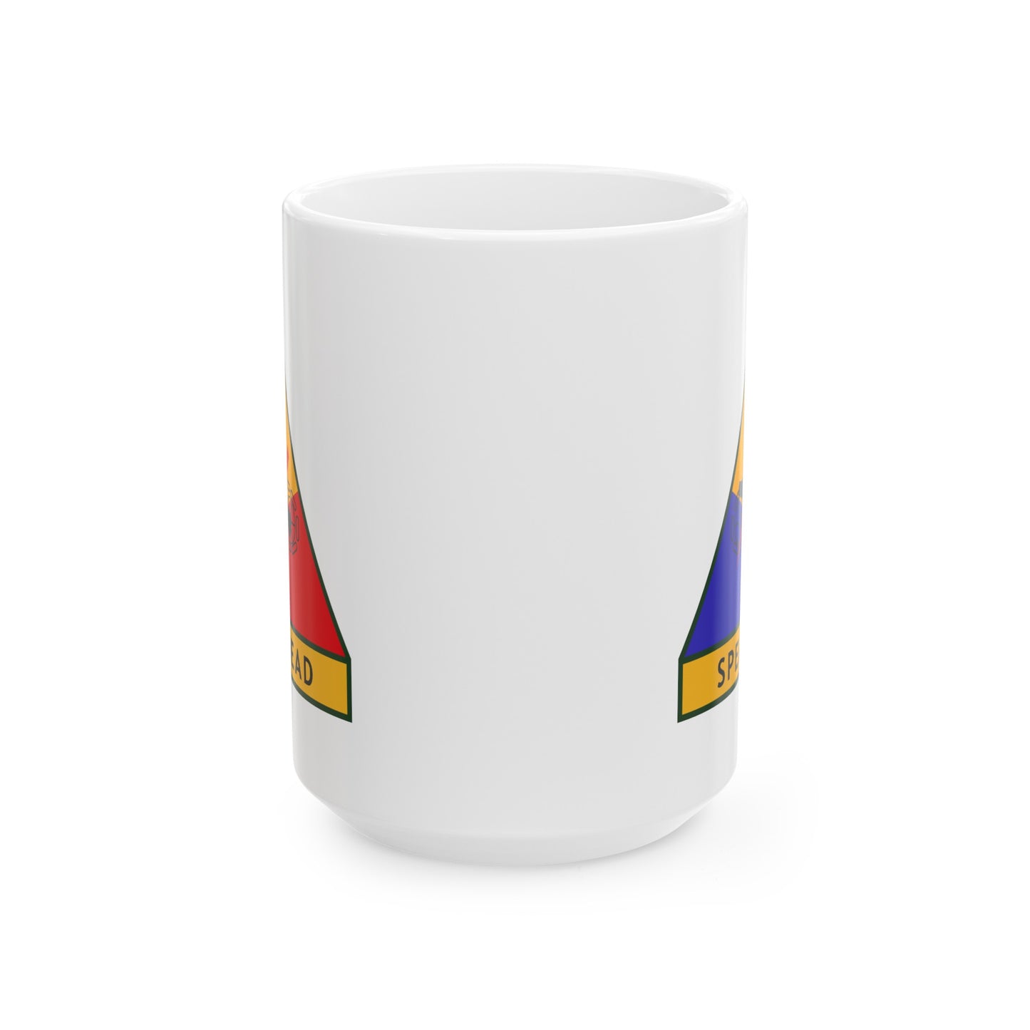 US Army 3rd Armored Division - Double Sided White Ceramic Coffee Mug 15oz by TheGlassyLass.com