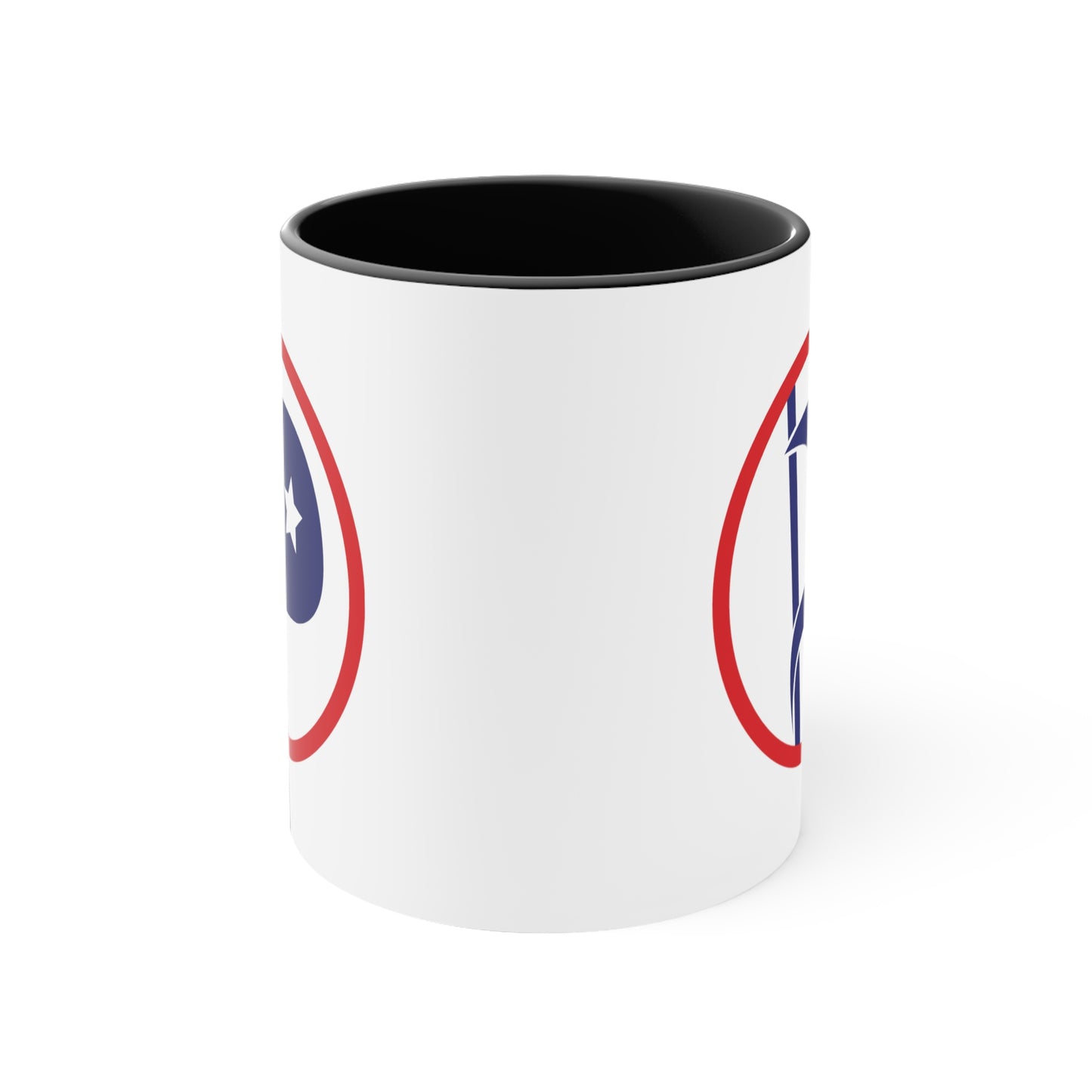 US Pirate Party Coffee Mug - Double Sided Black Accent White Ceramic 11oz by TheGlassyLass.com