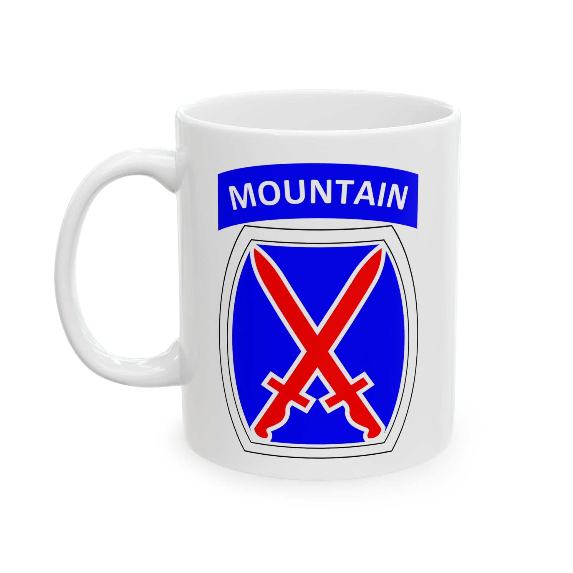10th Mountain Division Coffee Mug - Double Sided White Ceramic 11oz by TheGlassyLass.com