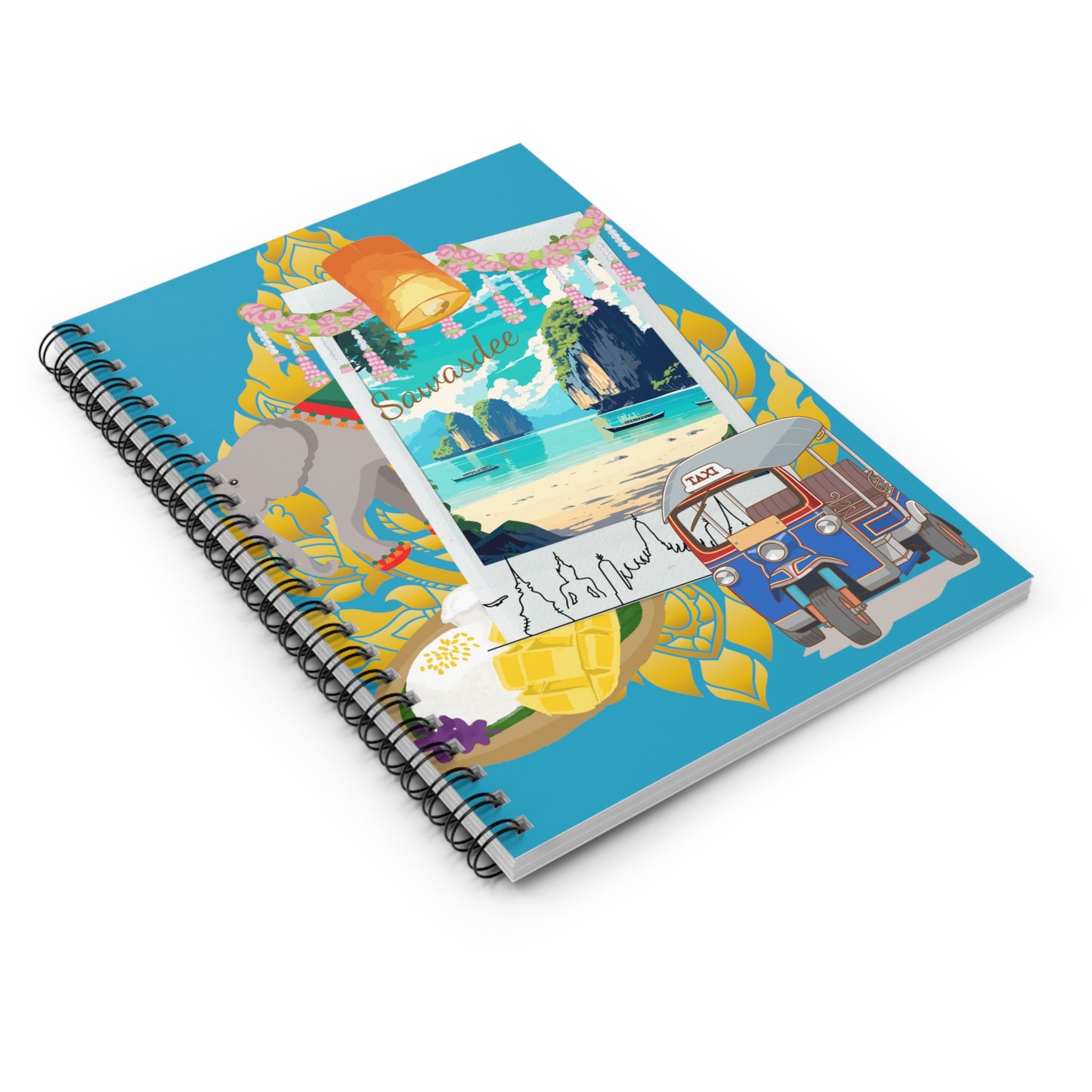 Sawasdee Phuket: Spiral Notebook - Log Books - Journals - Diaries - and More Custom Printed by TheGlassyLass.com