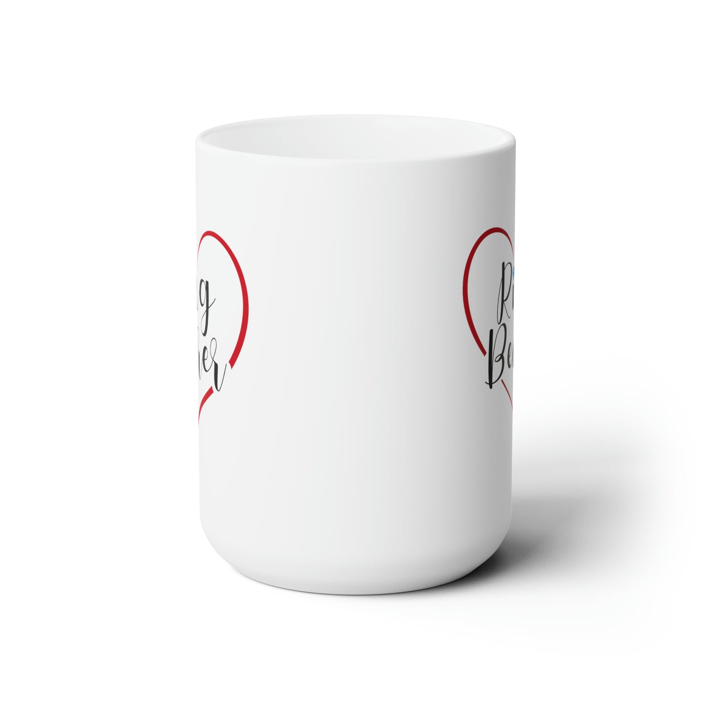 Ring Bearer Cocoa Mug - Double Sided White Ceramic 15oz - by TheGlassyLass.com