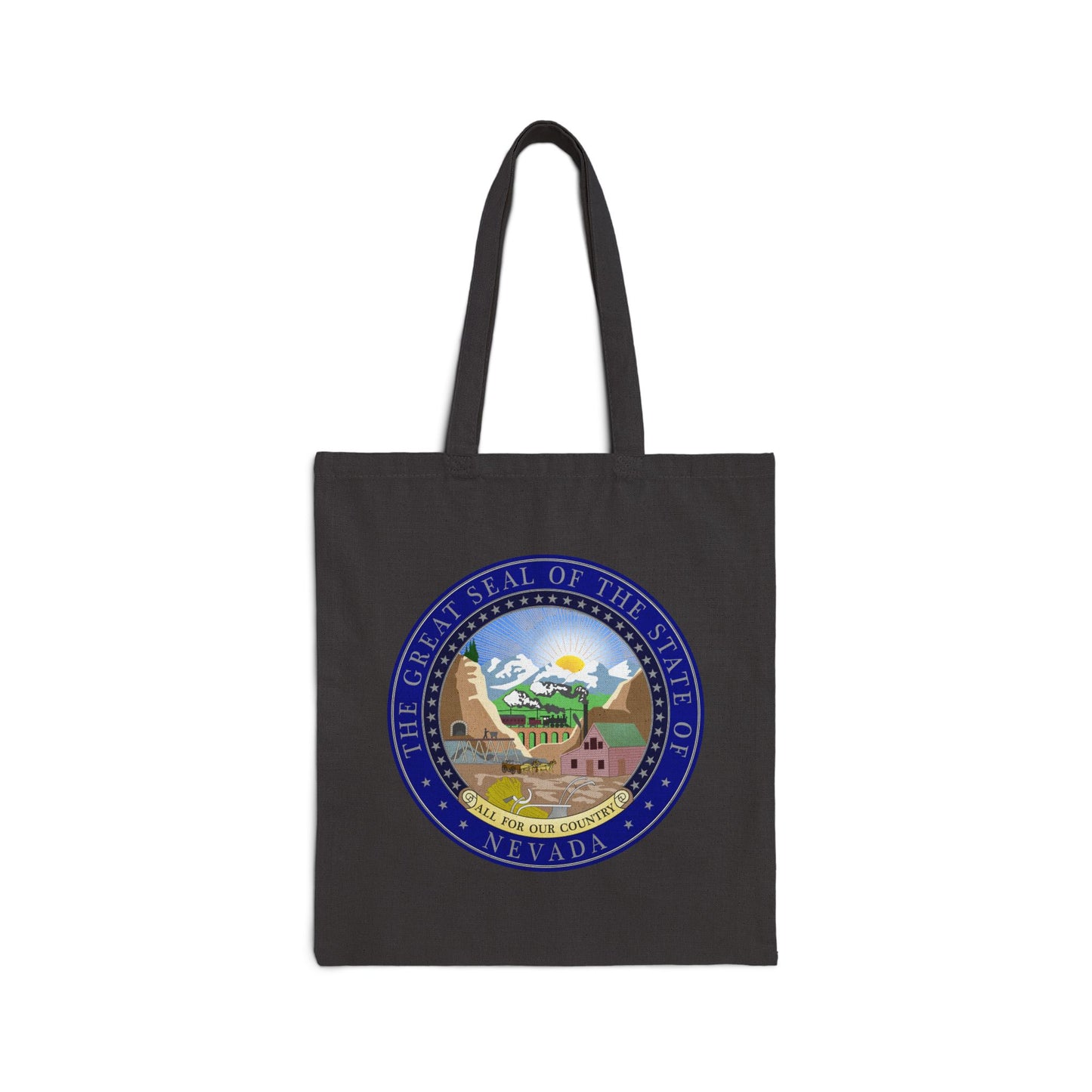Sate of Nevada Seal Tote Bag - Heavyweight 100% Cotton Canvas by TheGlassyLass.com