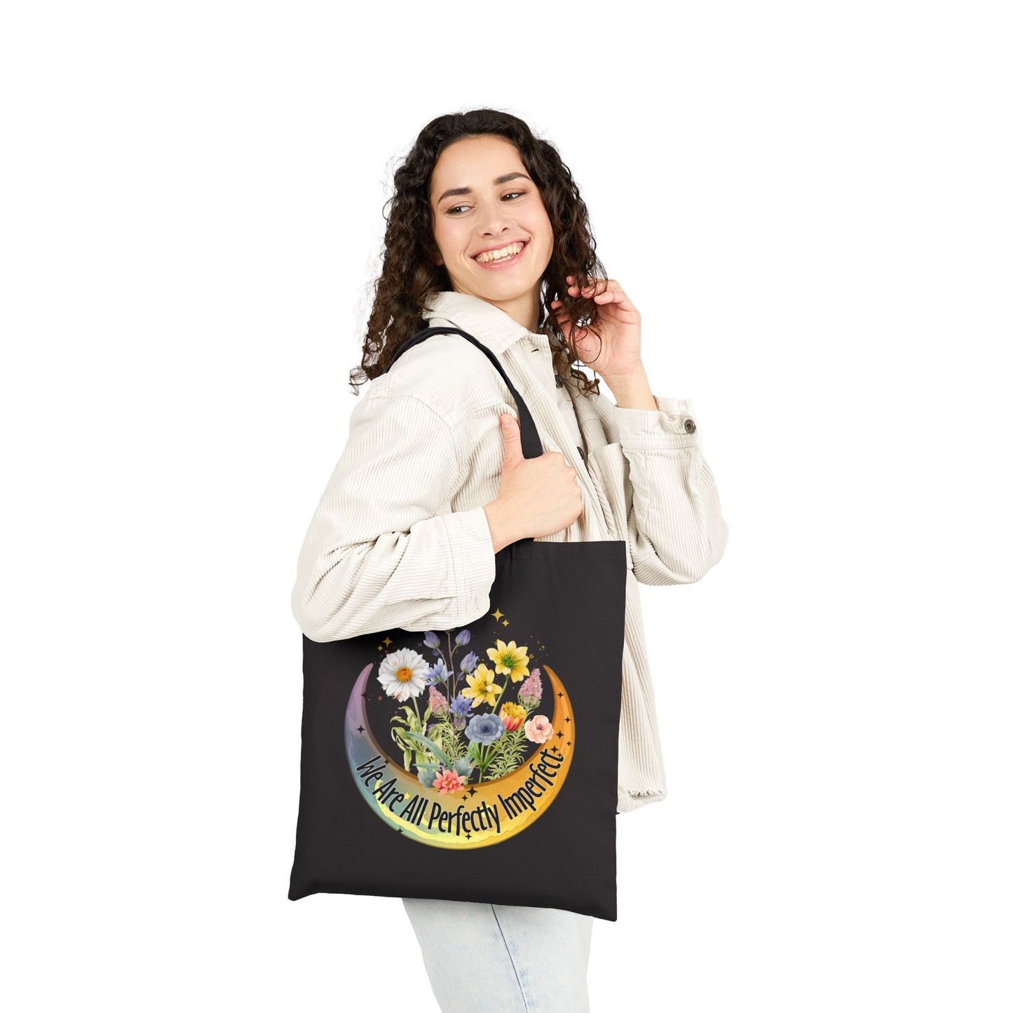Perfectly Imperfect Tote Bag - Heavyweight 100% Cotton Canvas by TheGlassyLass.com