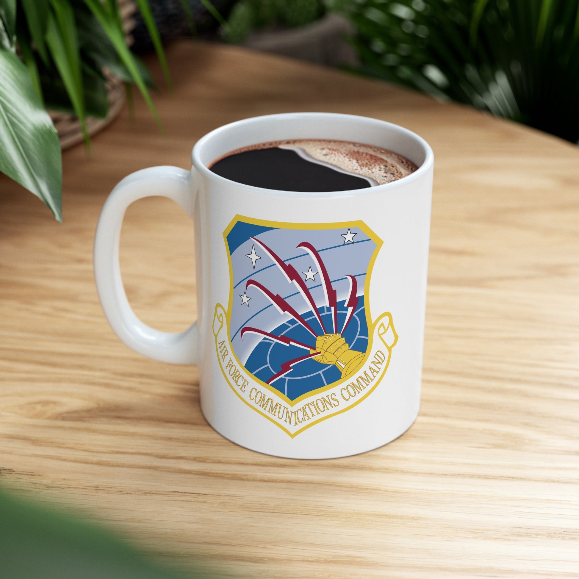 Air Force Communications Command - Double Sided White Ceramic Coffee Mug 11oz by TheGlassyLass.com