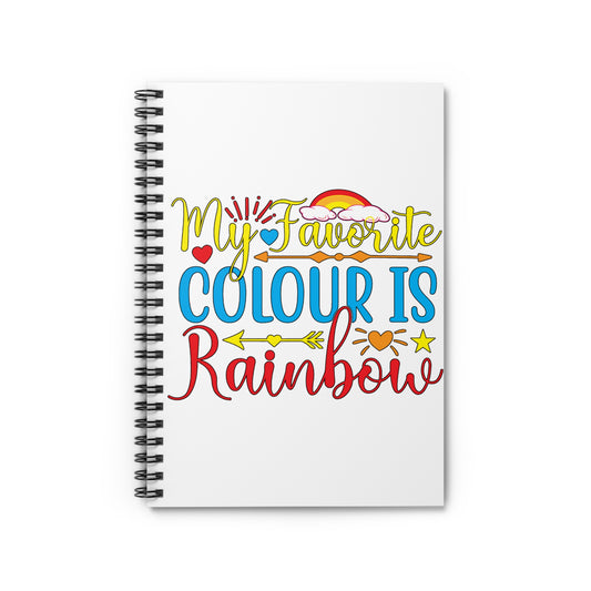 My Favorite Color is Rainbow: Spiral Notebook - Log Books - Journals - Diaries - and More Custom Printed by TheGlassyLass