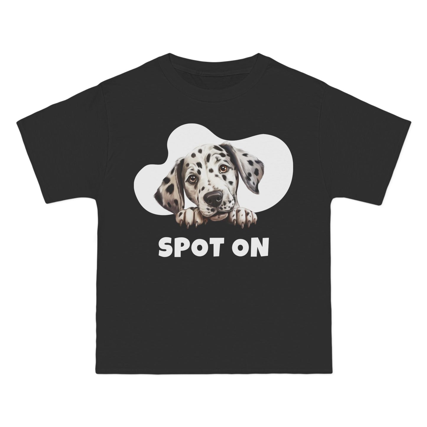 Spot On Dalmatian T-Shirt: (Hanes Beefy-T 100% Preshrunk Cotton Custom Printed by TheGlassyLass.com