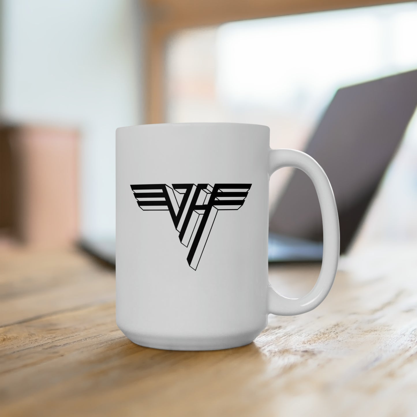 Van Halen Coffee Mug - Double Sided White Ceramic 15oz by TheGlassyLass.com