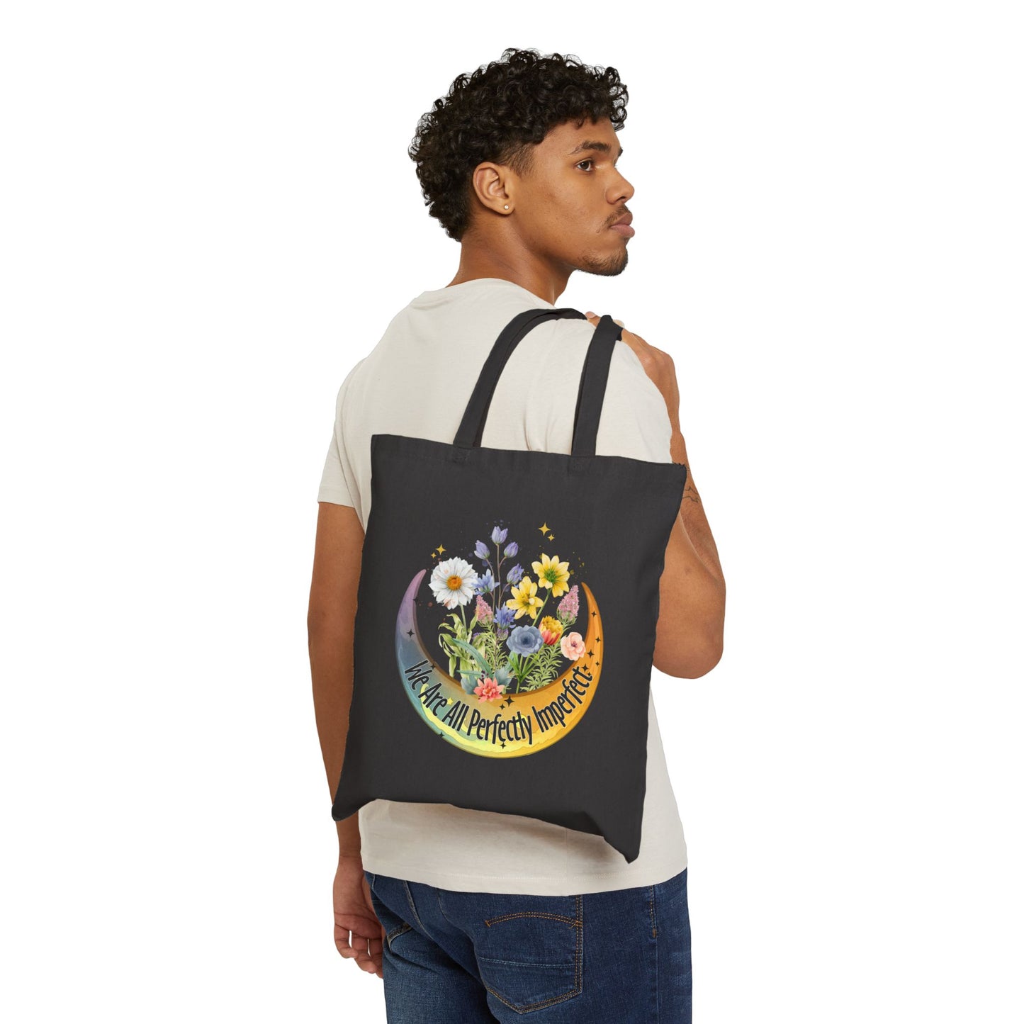 Perfectly Imperfect Tote Bag - Heavyweight 100% Cotton Canvas by TheGlassyLass.com