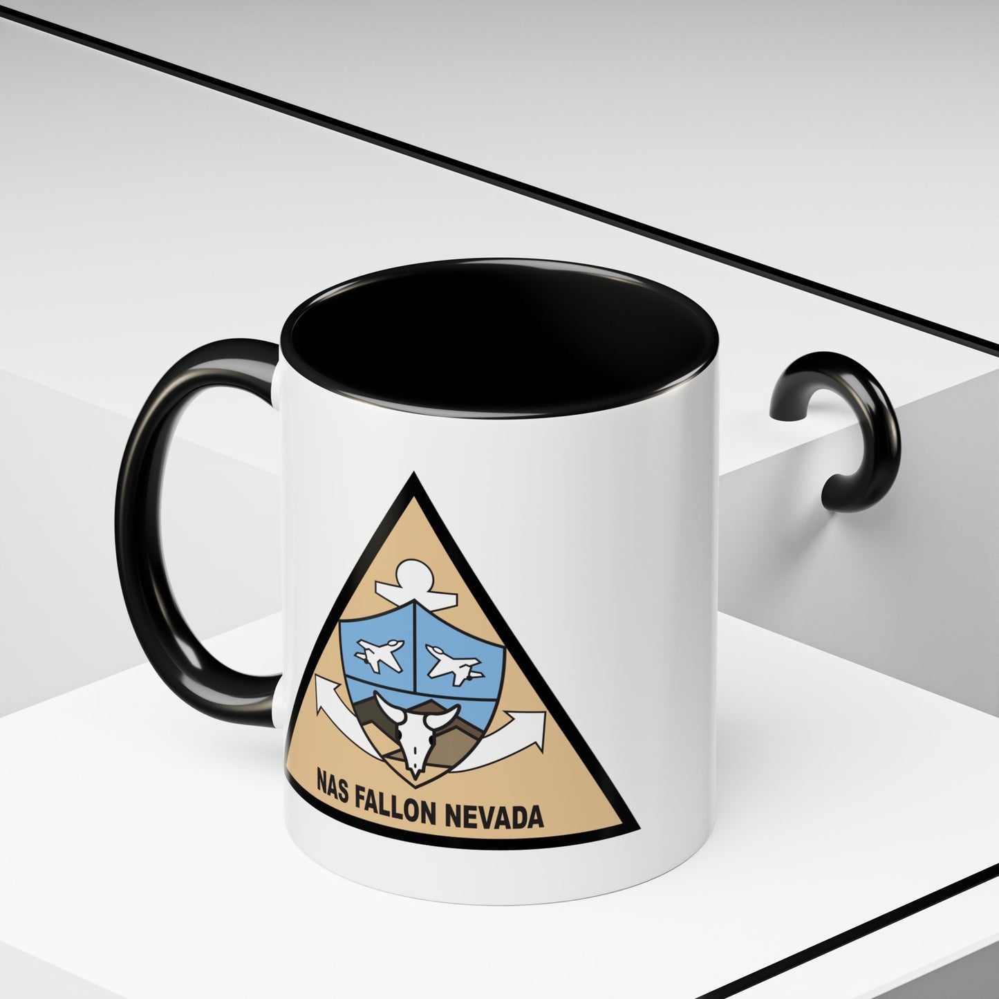 Naval Air Station Fallon Coffee Mug - Wrap Print Black Accent Ceramic 11oz - by TheGlassyLass.com