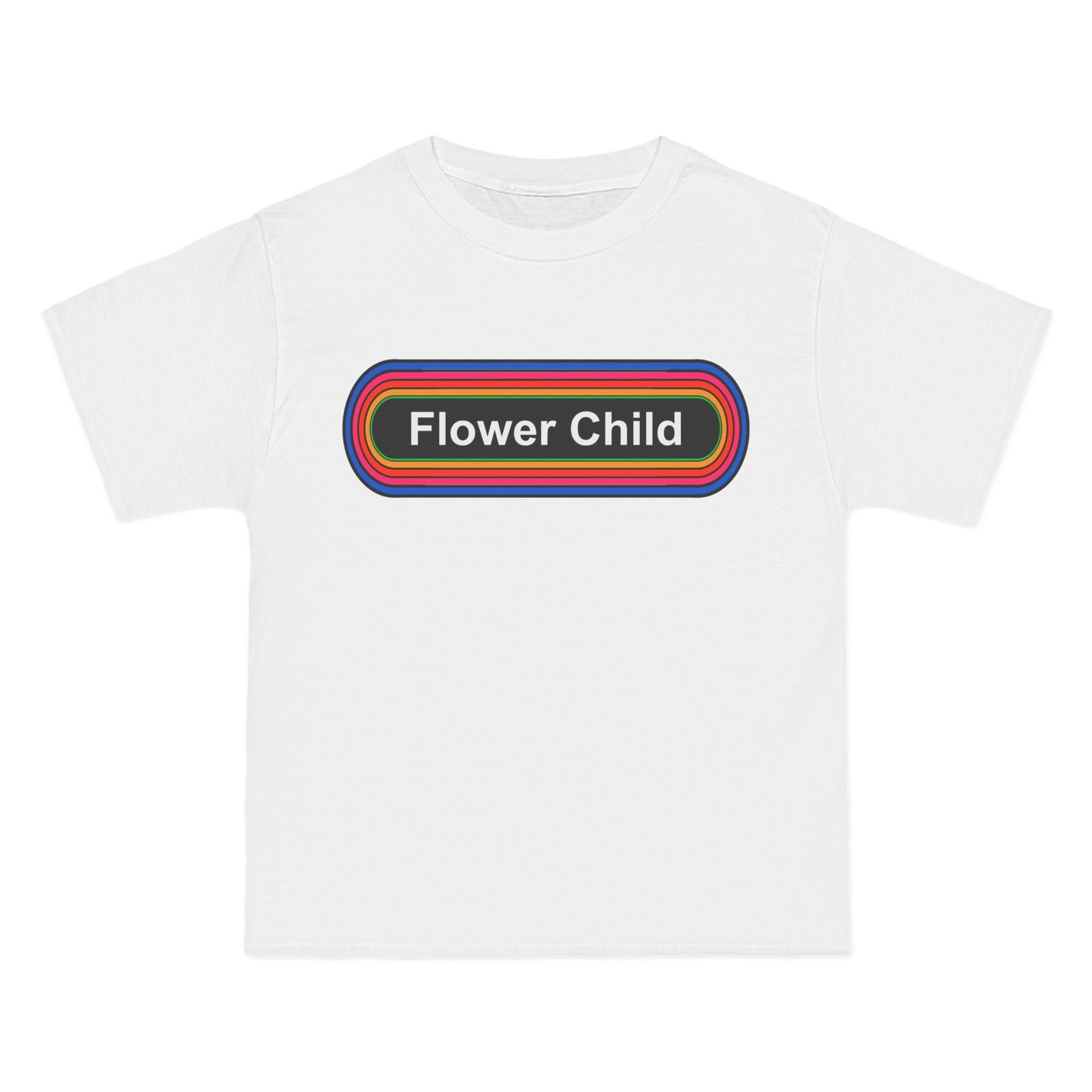 Flower Child T-Shirt: (Hanes Beefy-T 100% Preshrunk Cotton Custom Printed by TheGlassyLass.com