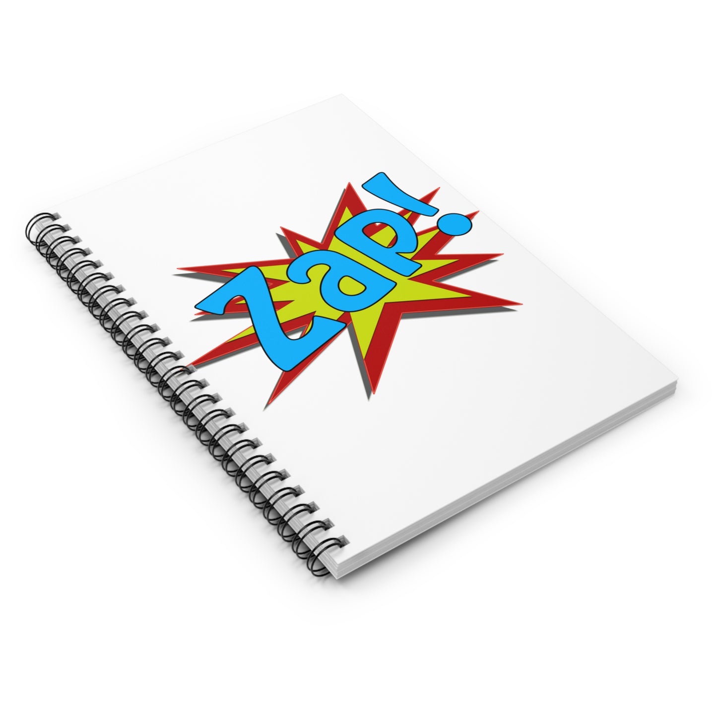 Superhero ZAP: Spiral Notebook - Log Books - Journals - Diaries - and More Custom Printed by TheGlassyLass.com