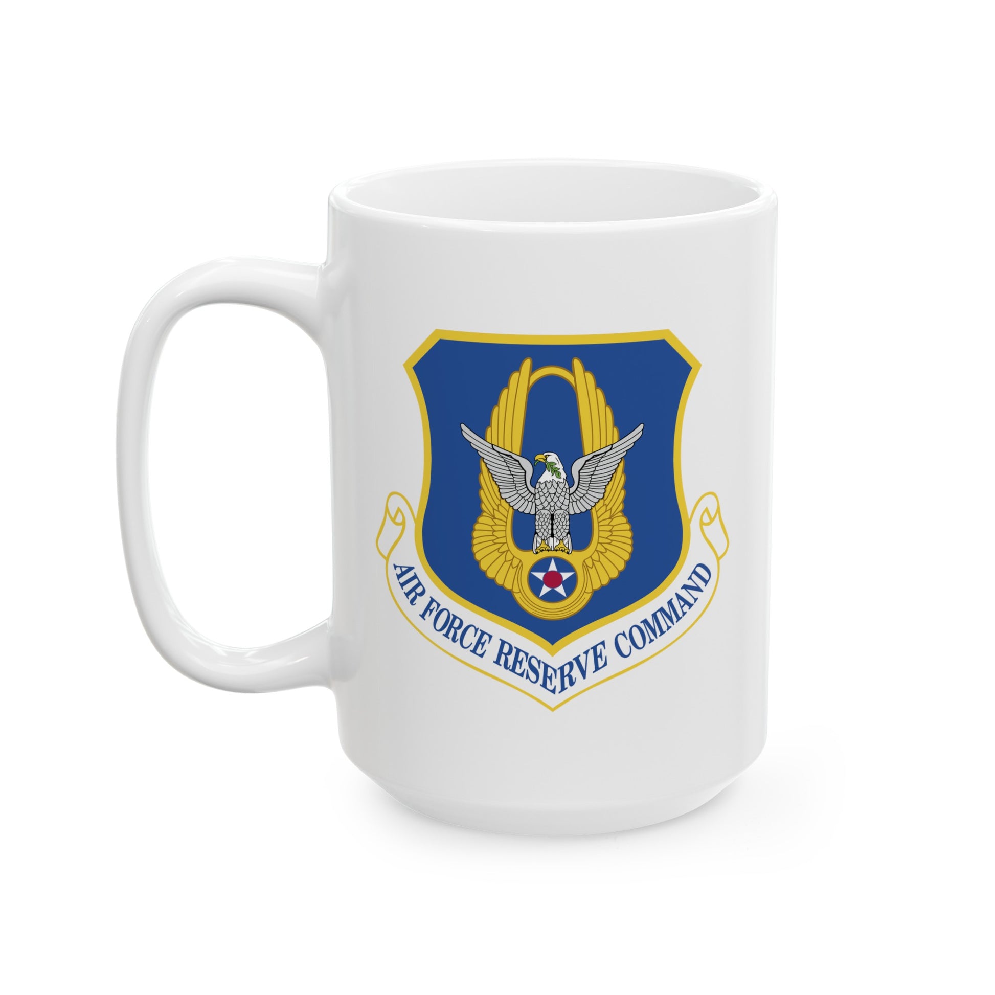 Air Force Reserve Command - Double Sided White Ceramic Coffee Mug 15oz by TheGlassyLass.com