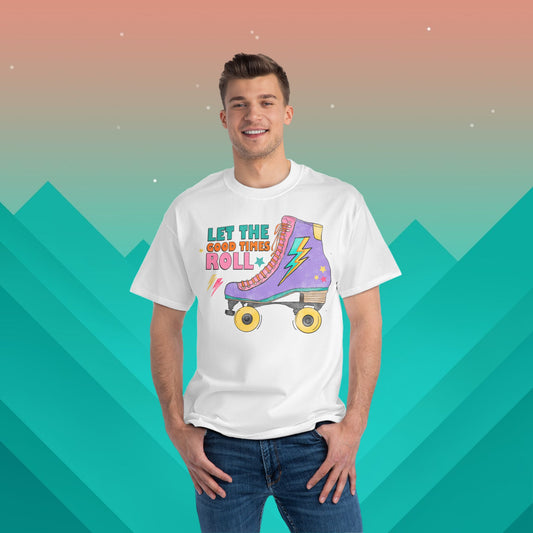 Let The Good Times Roll T-Shirt: (Hanes Beefy-T 100% Preshrunk Cotton Custom Printed by TheGlassyLass.com
