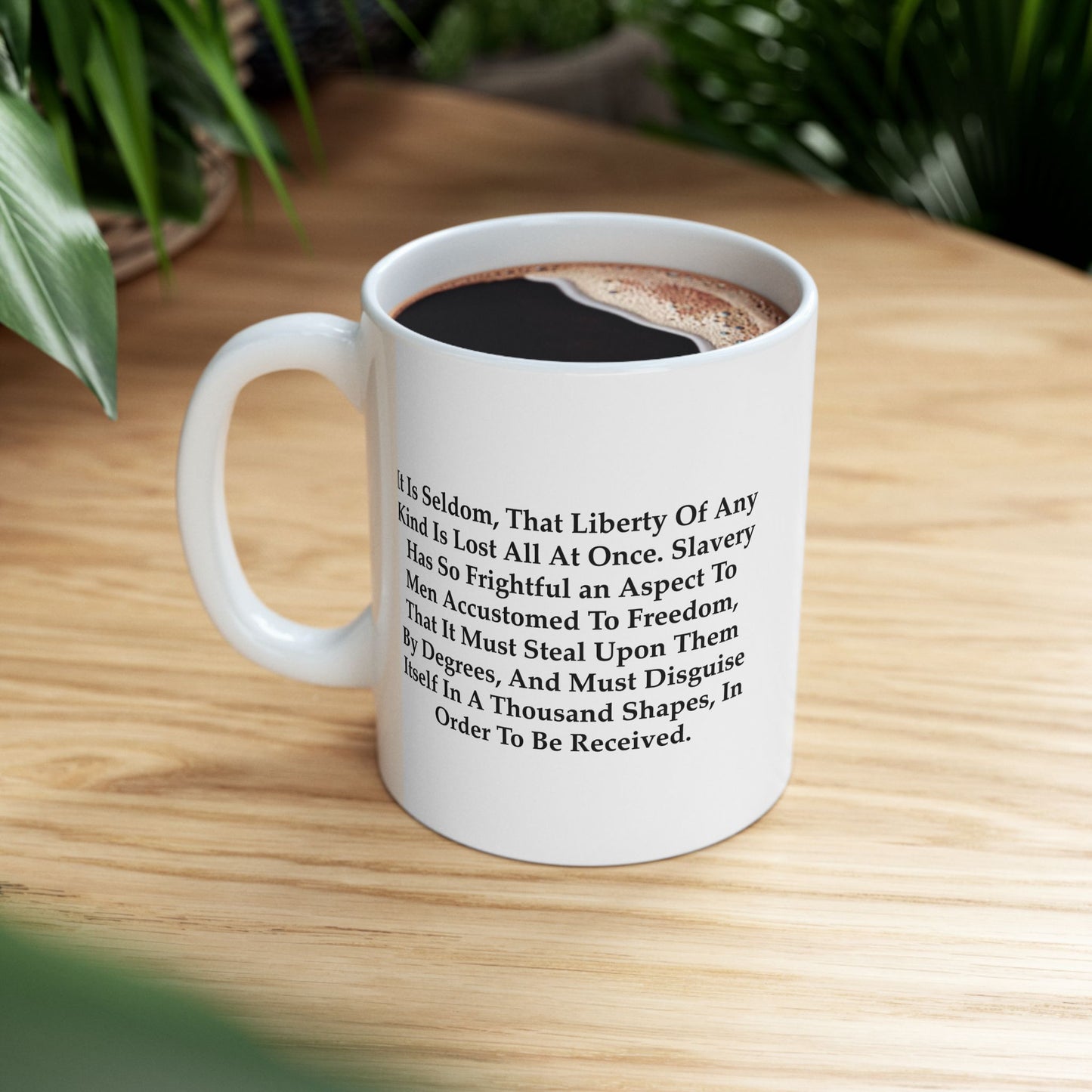 Liberty Lost Coffee Mug - Double Sided White Ceramic 11oz by TheGlassyLass.com