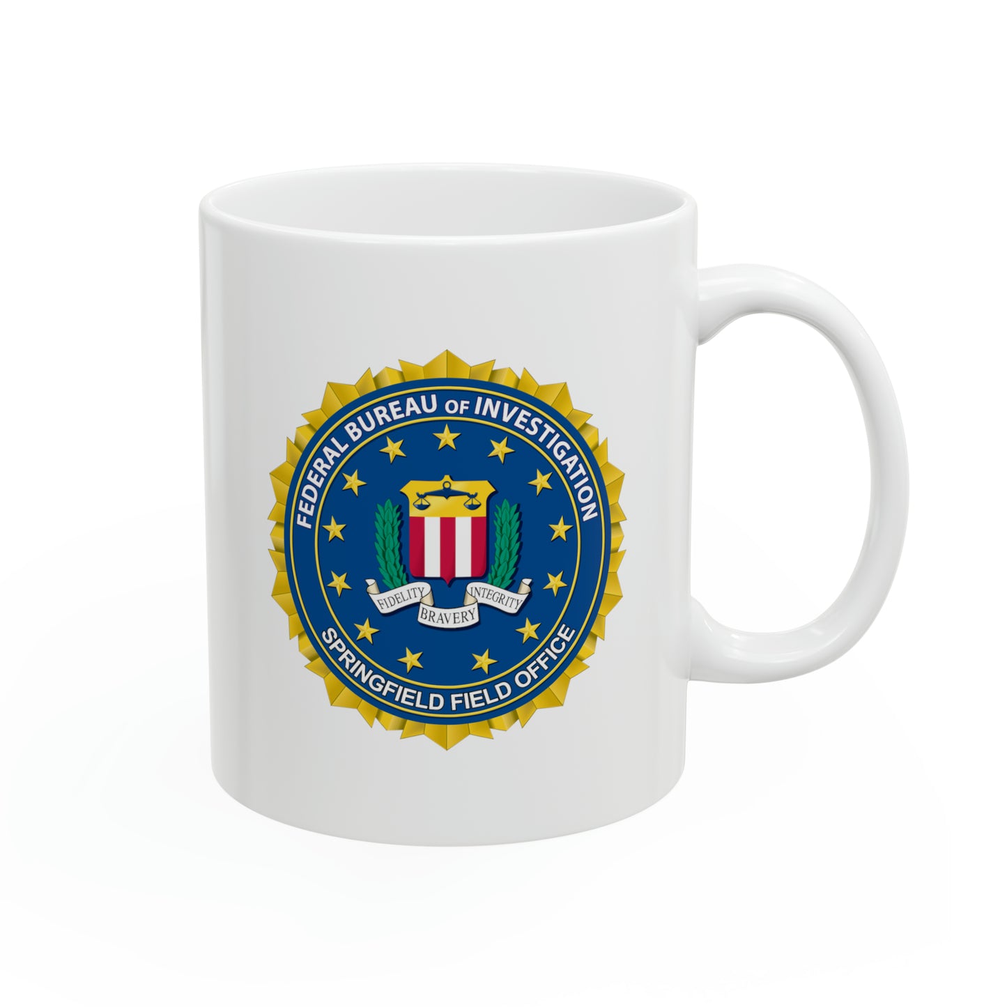 The FBI Springfield Field Office Custom Printed Coffee Mug by TheGlassyLass.com