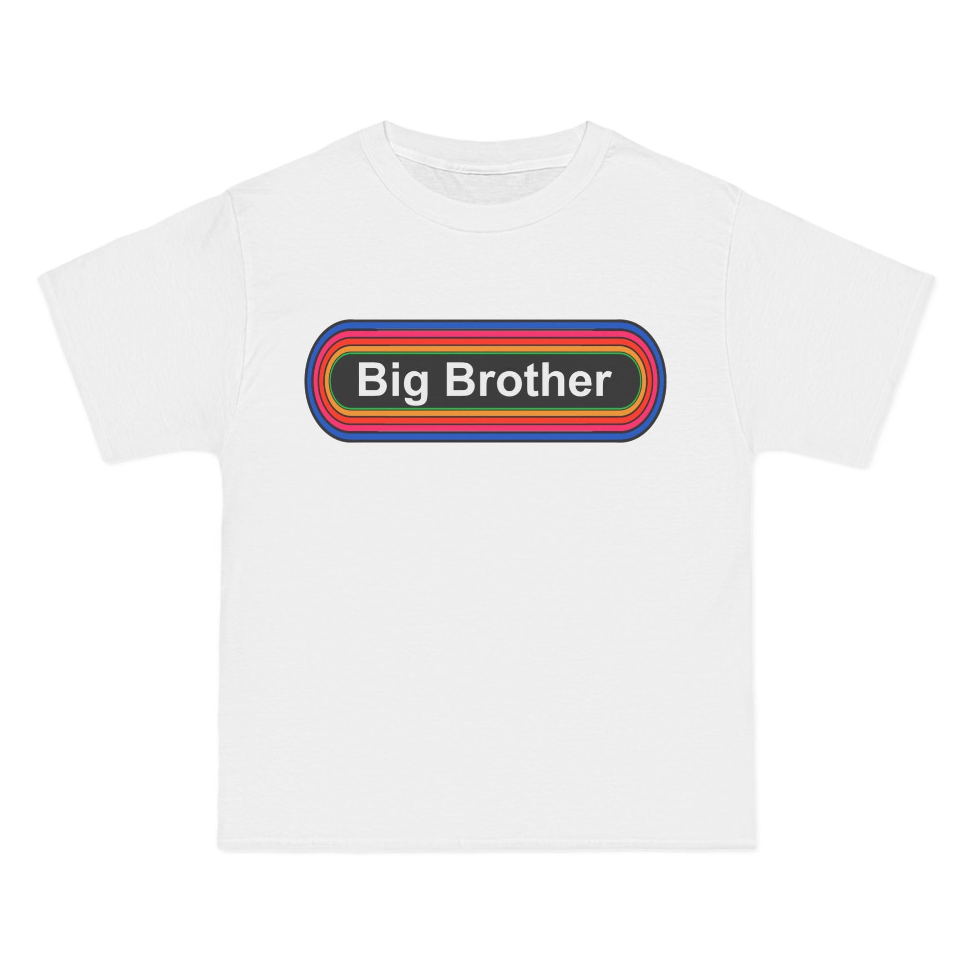Big Brother T-Shirt: (Hanes Beefy-T 100% Preshrunk Cotton Custom Printed by TheGlassyLass.com