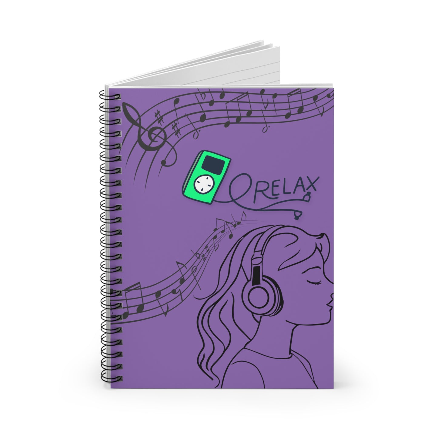 Relax in Solitude: Spiral Notebook - Log Books - Journals - Diaries - and More Custom Printed by TheGlassyLass.com