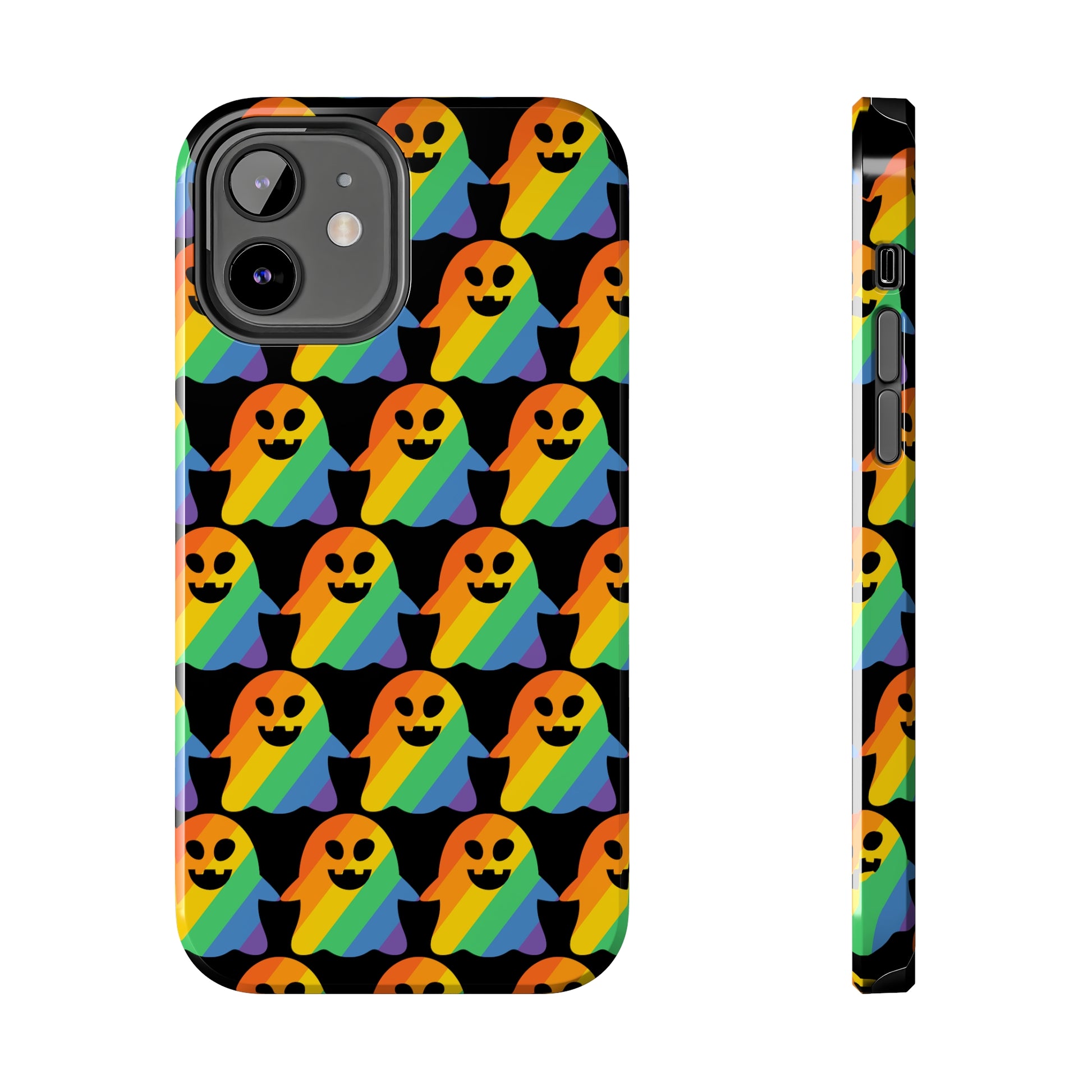 Ghost of Rainbow Pride: iPhone Tough Case Design - Wireless Charging - Superior Protection - Original Designs by TheGlassyLass.com
