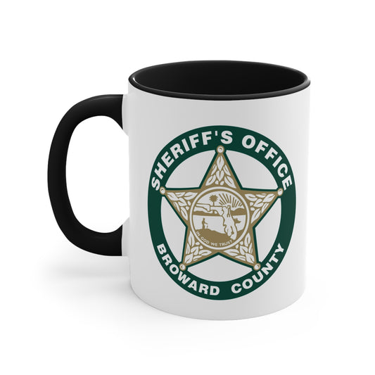 Broward County Sheriff Coffee Mug - Double Sided White Ceramic 11oz by TheGlassyLass.com