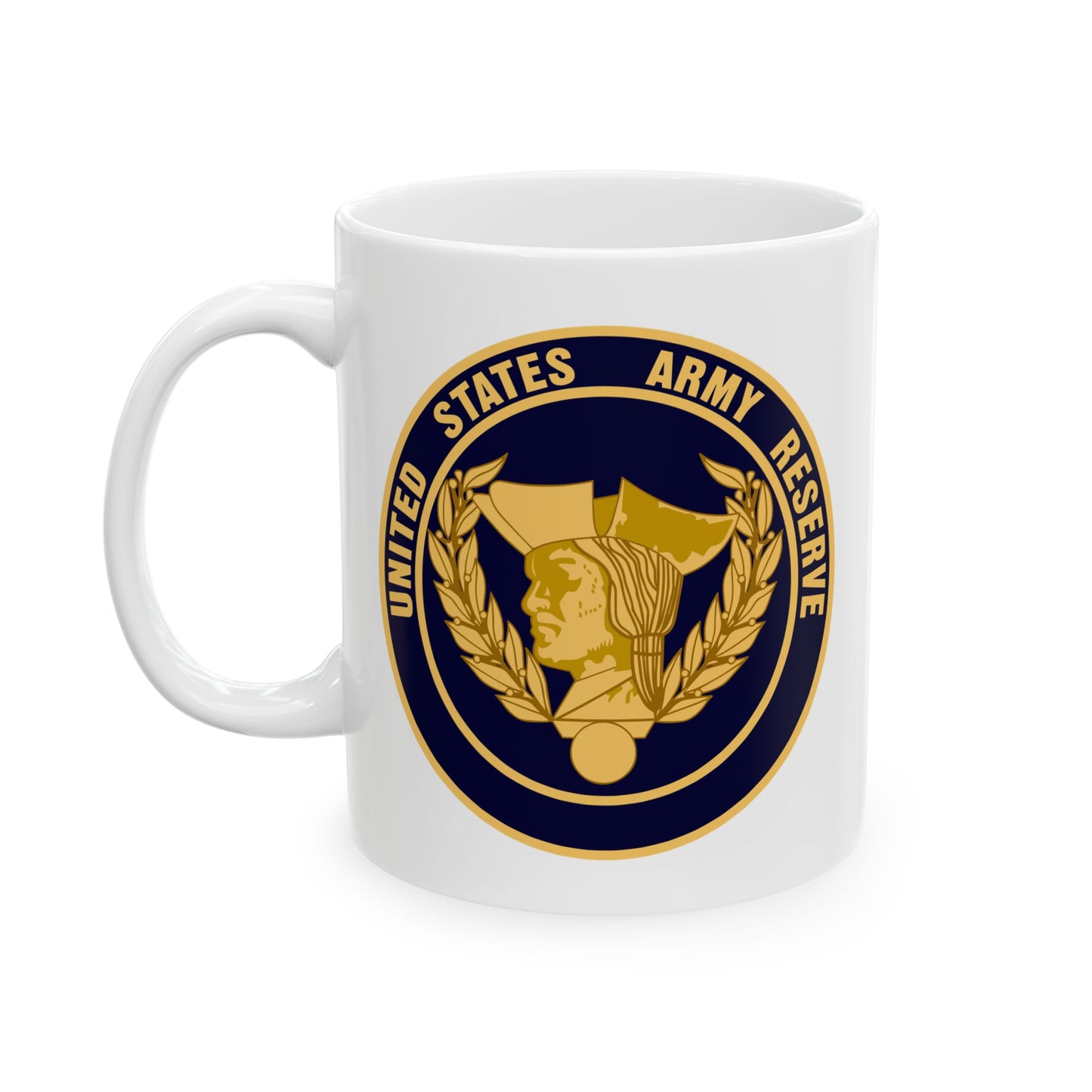 United States Army Reserve Seal - Double Sided White Ceramic Coffee Mug 11oz by TheGlassyLass.com