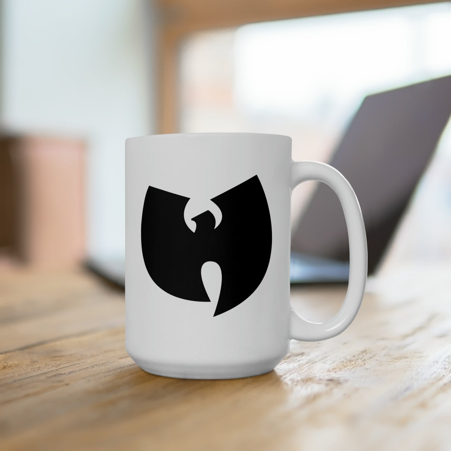 Wu-Tang Black Coffee Mug - Double Sided White Ceramic 15oz by TheGlassyLass.com