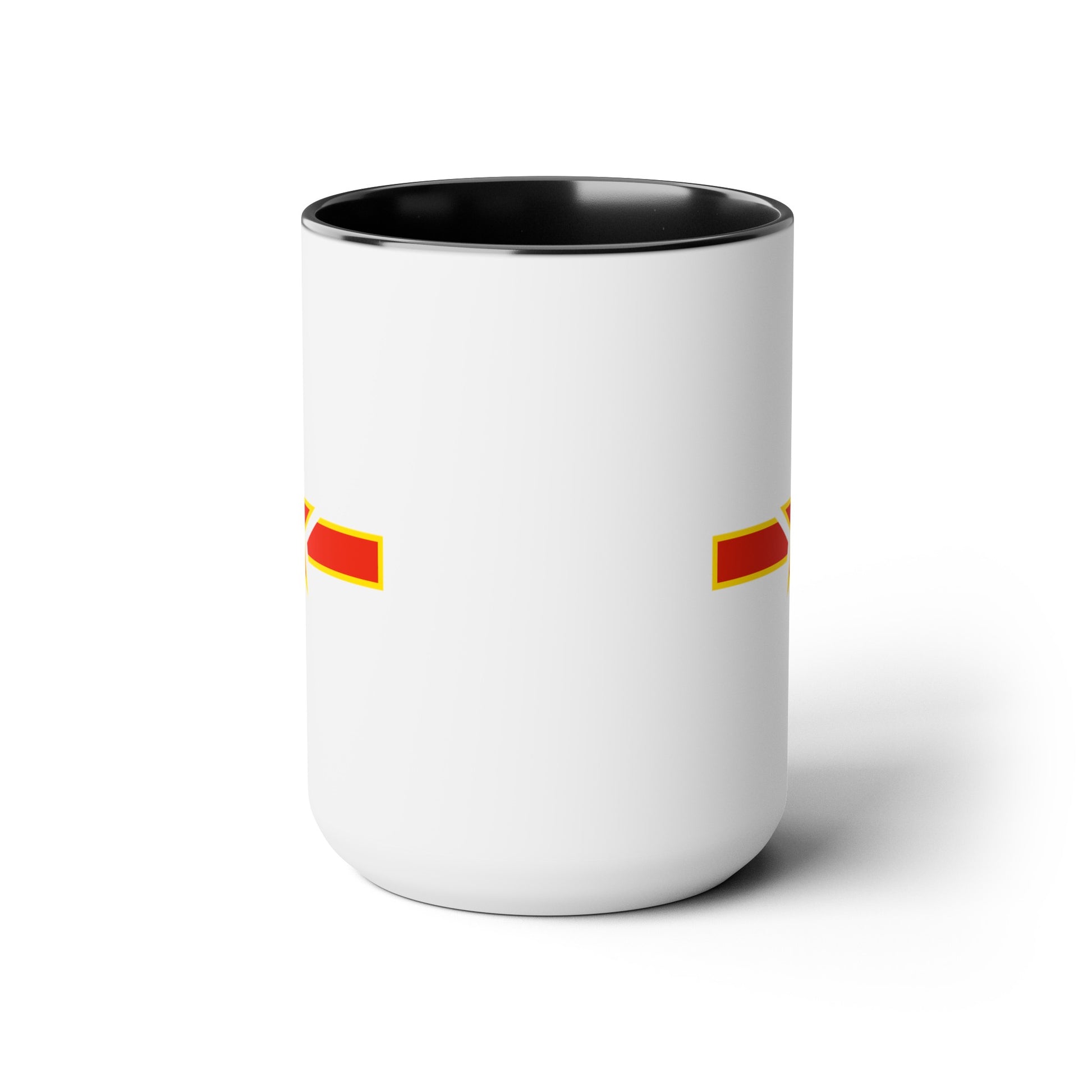 People's Republic of China Air Force Roundel - Double Sided Black Accent White Ceramic Coffee Mug 15oz by TheGlassyLass.com