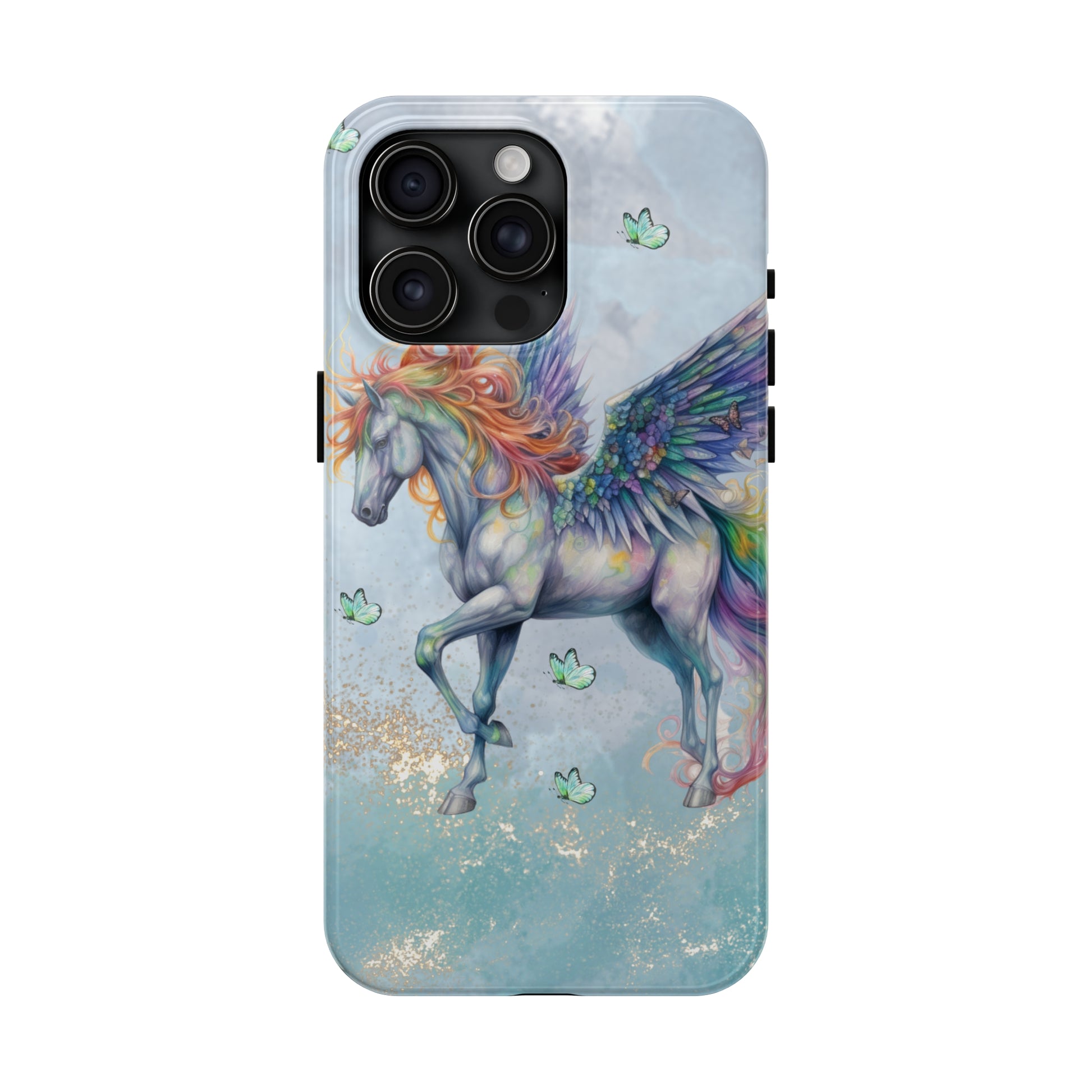 Mythical Unicorn: iPhone Tough Case Design - Wireless Charging - Superior Protection - Original Designs by TheGlassyLass.com