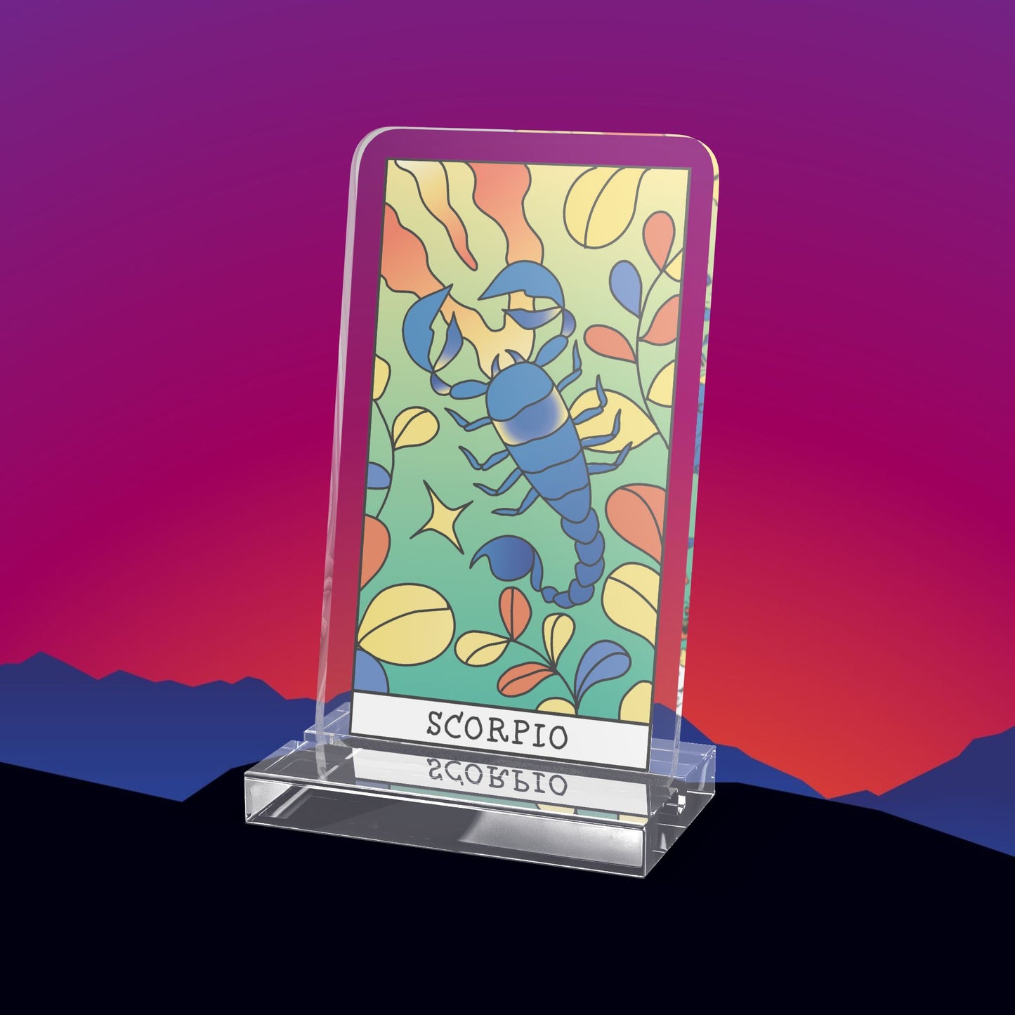 Scorpio Zodiac Acrylic Standee by TheGlassyLass.com