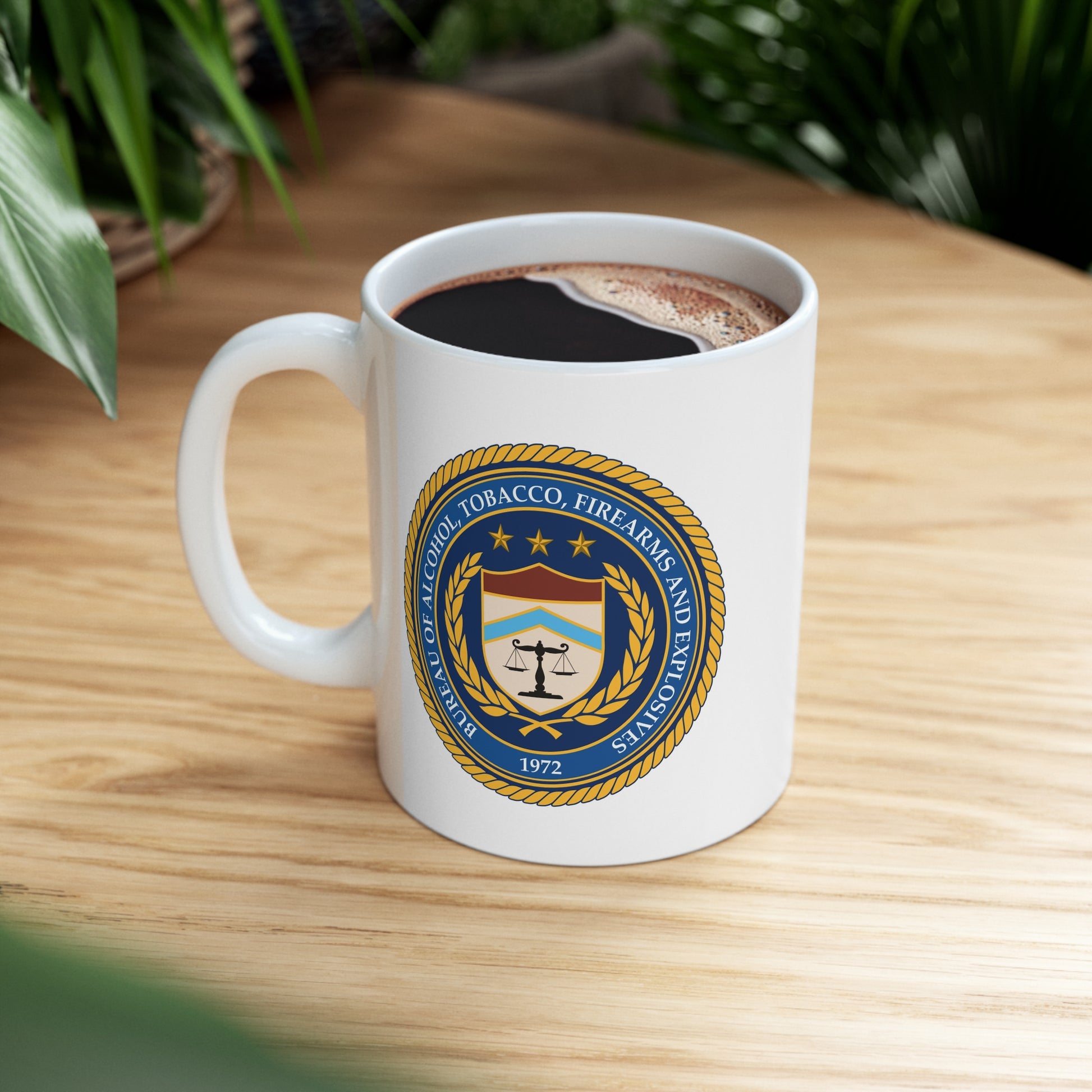 US ATF Seal Coffee Mug - Double Sided White Ceramic 11oz by TheGlassyLass.com