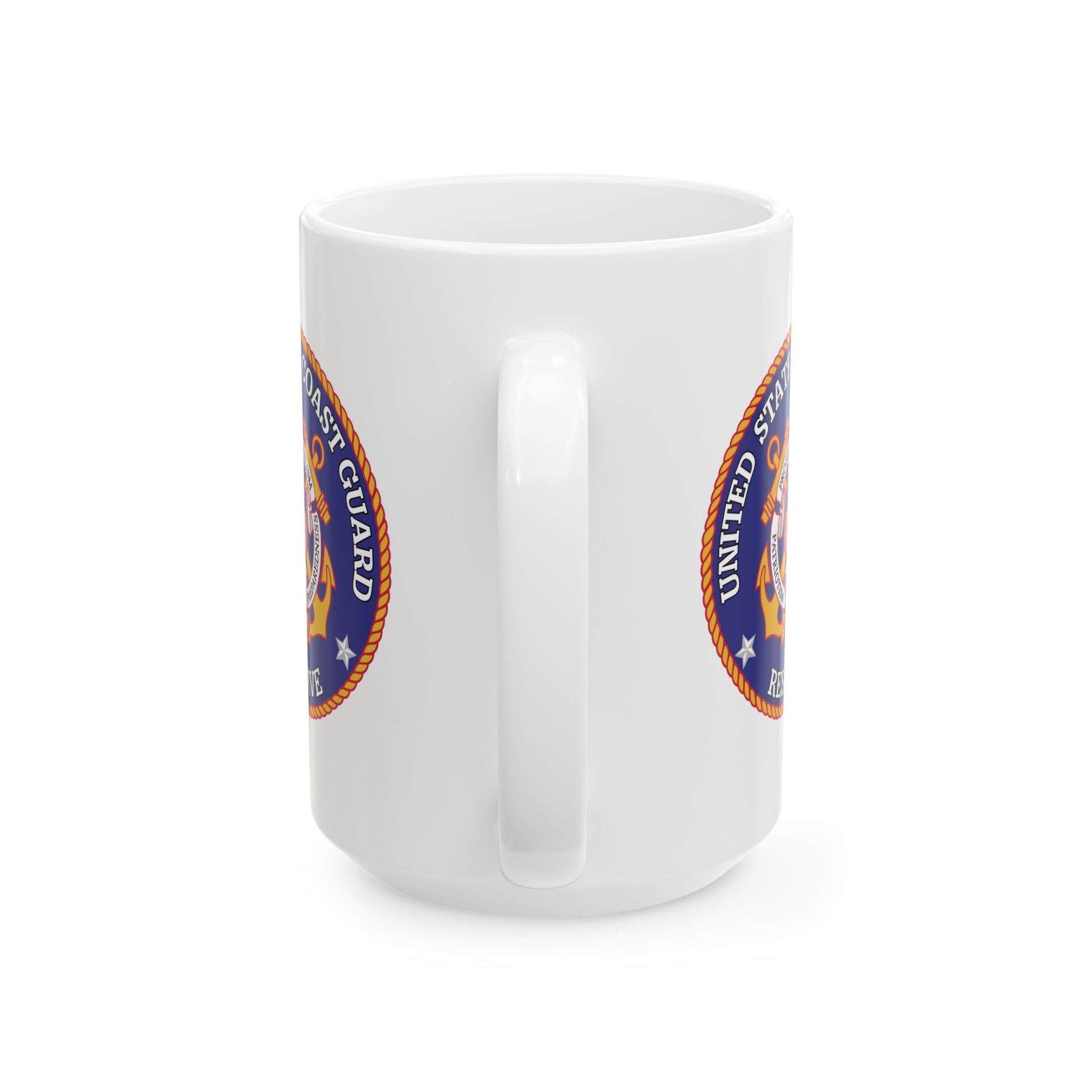 United States Coast Guard Reserve Seal Coffee Mug - Double Sided White Ceramic 15oz by TheGlassyLass.com